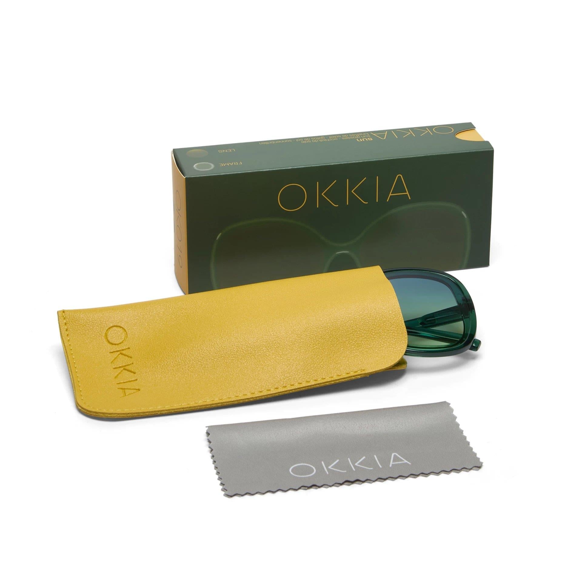 Okkia Anna Butterfly Güneş Gözlüğü Green/Yellow Degrade