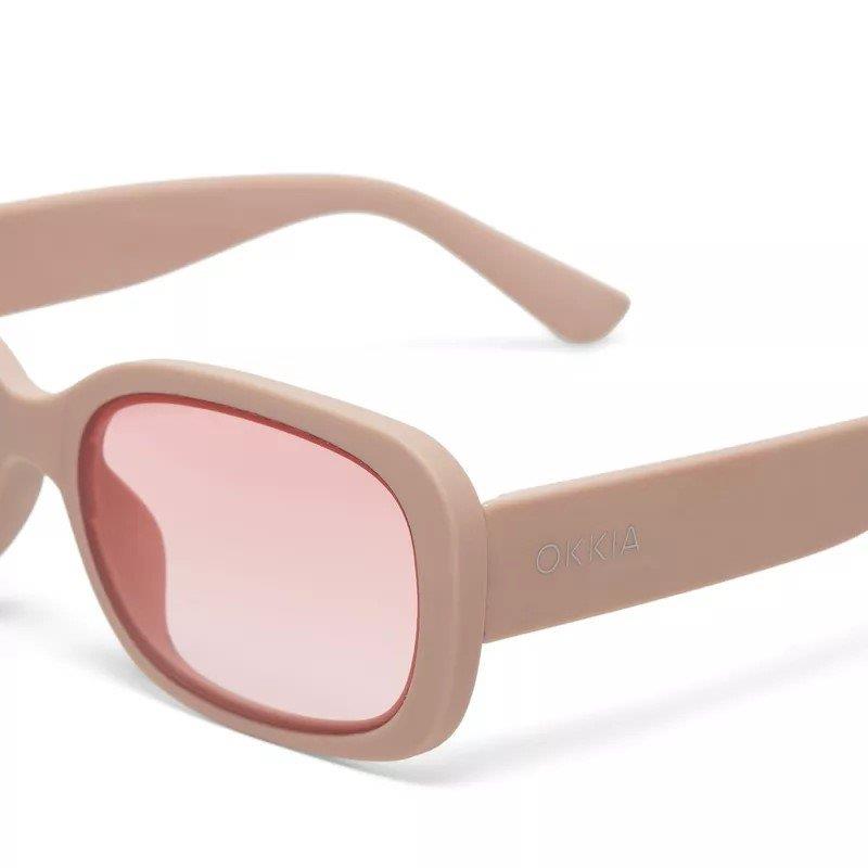 Okkia Chiara Toz Pembe Unisex Güneş Gözlüğü Pembe Gradyan