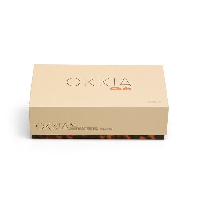 Okkia Club ALICUDI Yeşil Lens Polarize Güneş Gözlüğü Klasik Havana