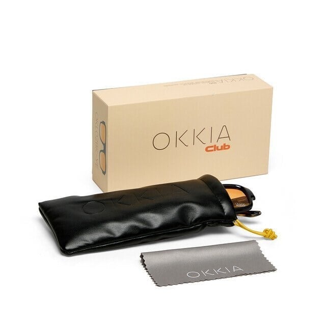 Okkia Club STROMBOLI Sarı Lens Güneş Gözlüğü Siyah