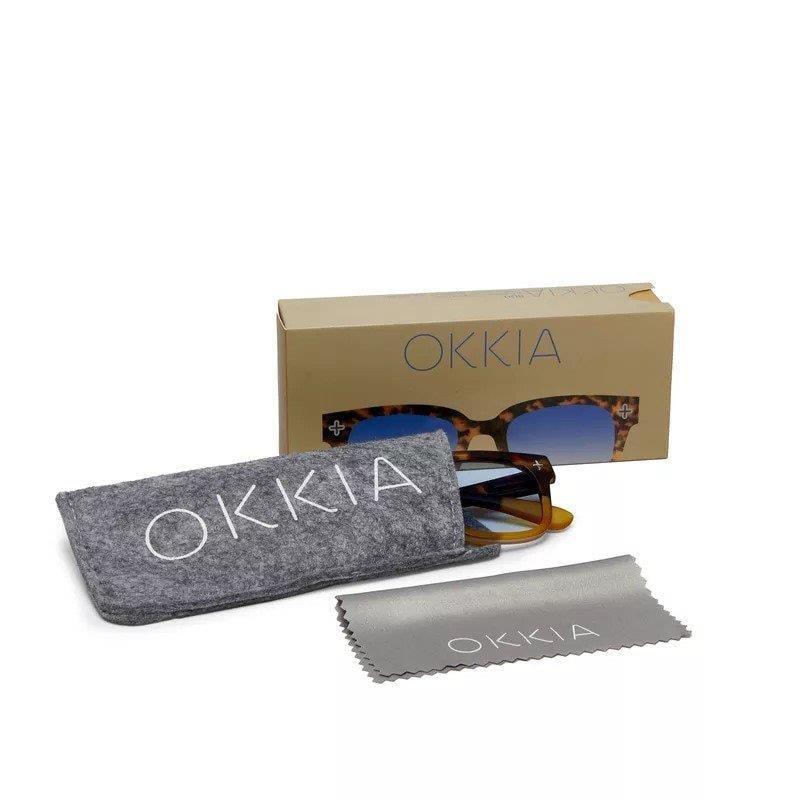 Okkia Giovanni Havana Mavisi Unisex Güneş Gözlüğü Mavi Gradyan