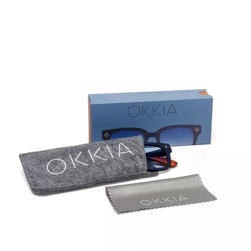 Okkia Giovanni Midnight  Unisex Güneş Gözlüğü Mavi Gradyan