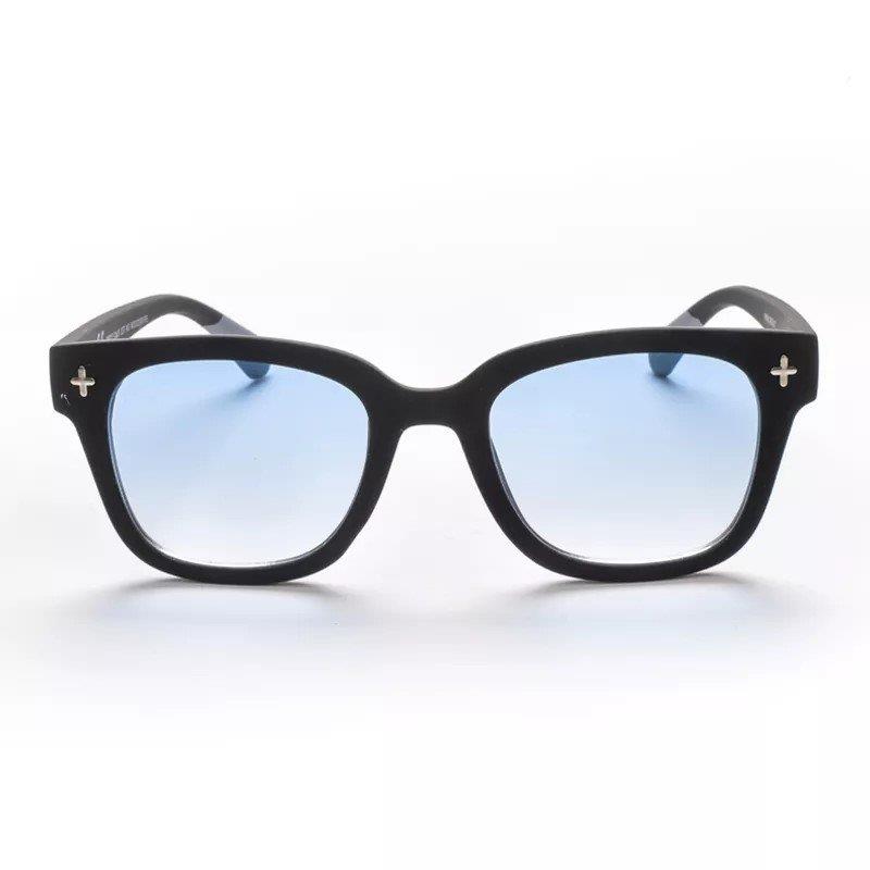 Okkia Giovanni Siyah & Gri Unisex Güneş Gözlüğü Mavi Gradyan
