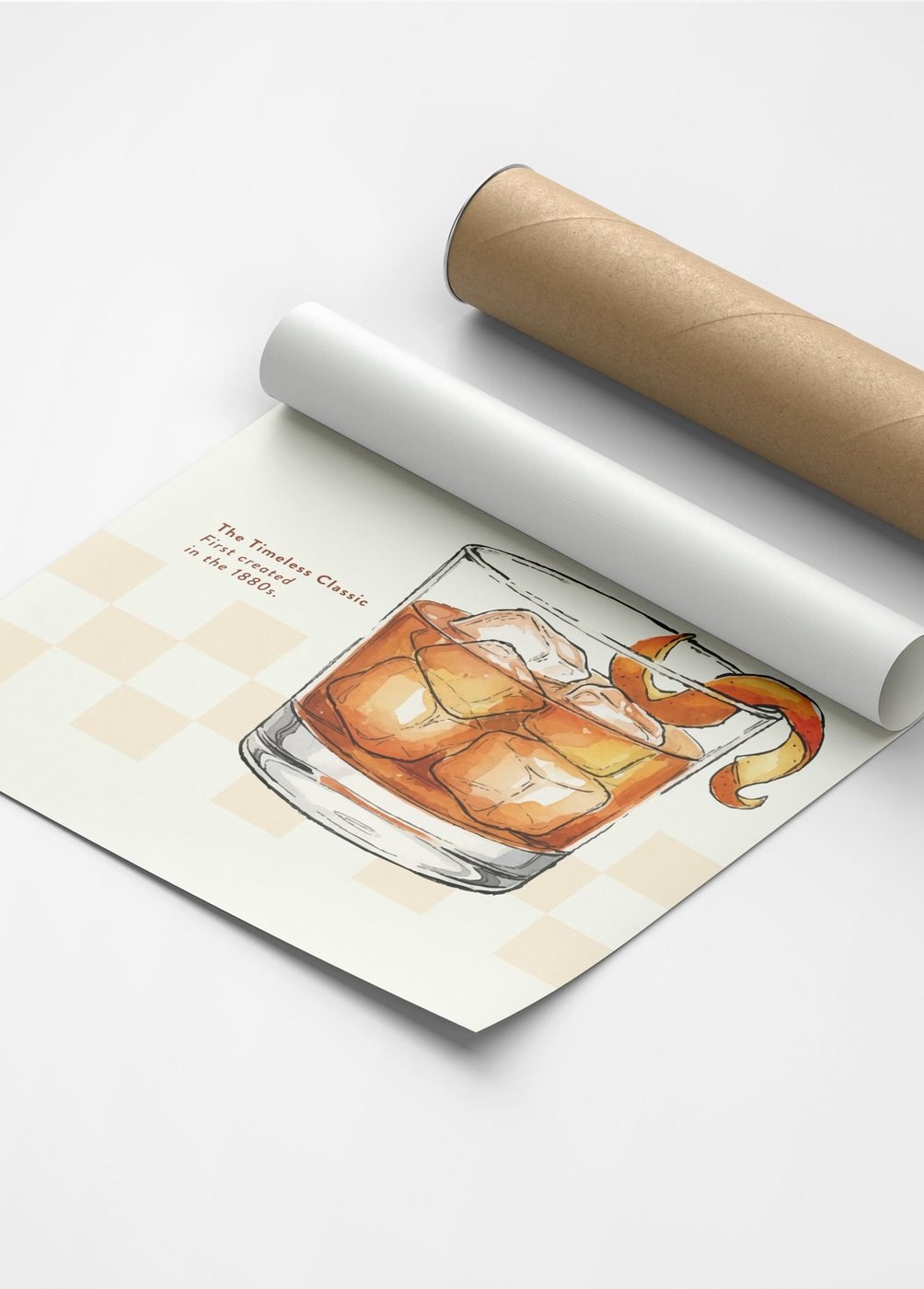 Old Fashioned Kokteyl Posteri