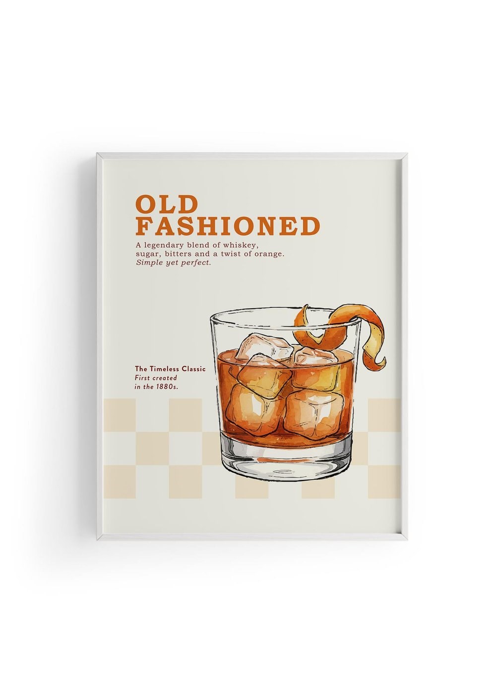 Old Fashioned Kokteyl Posteri