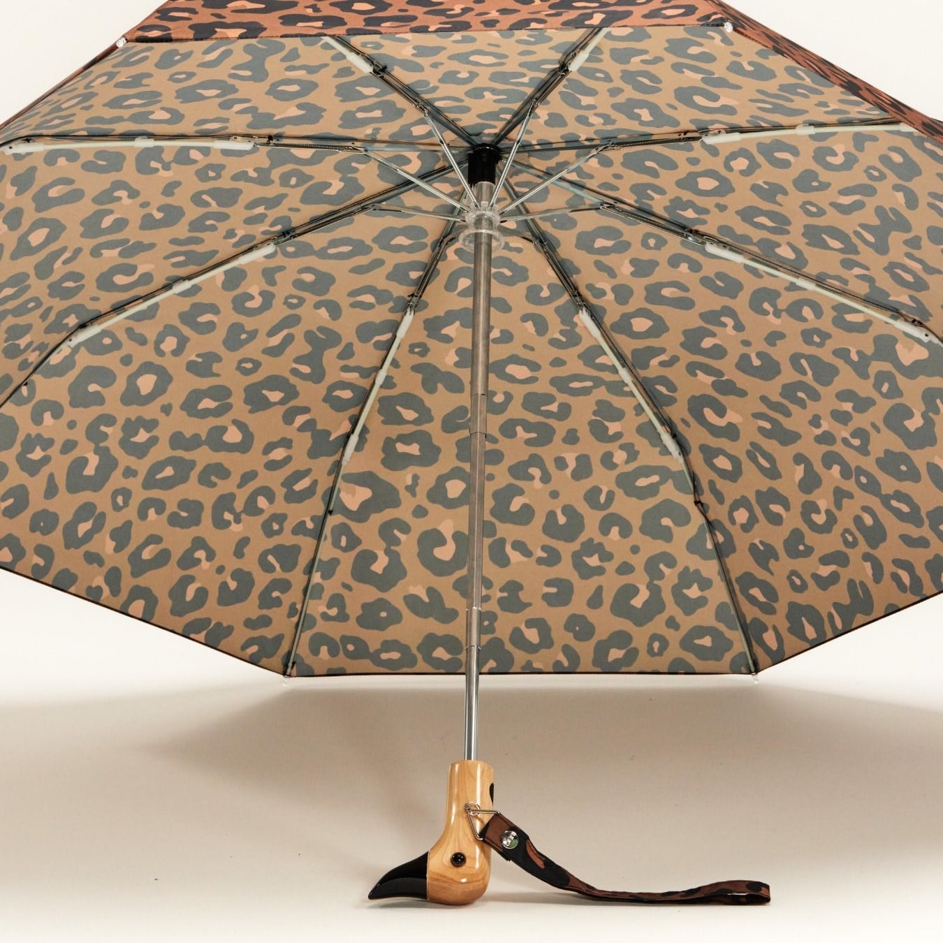 Original Duckhead Duck Kompakt Şemsiye Leopar
