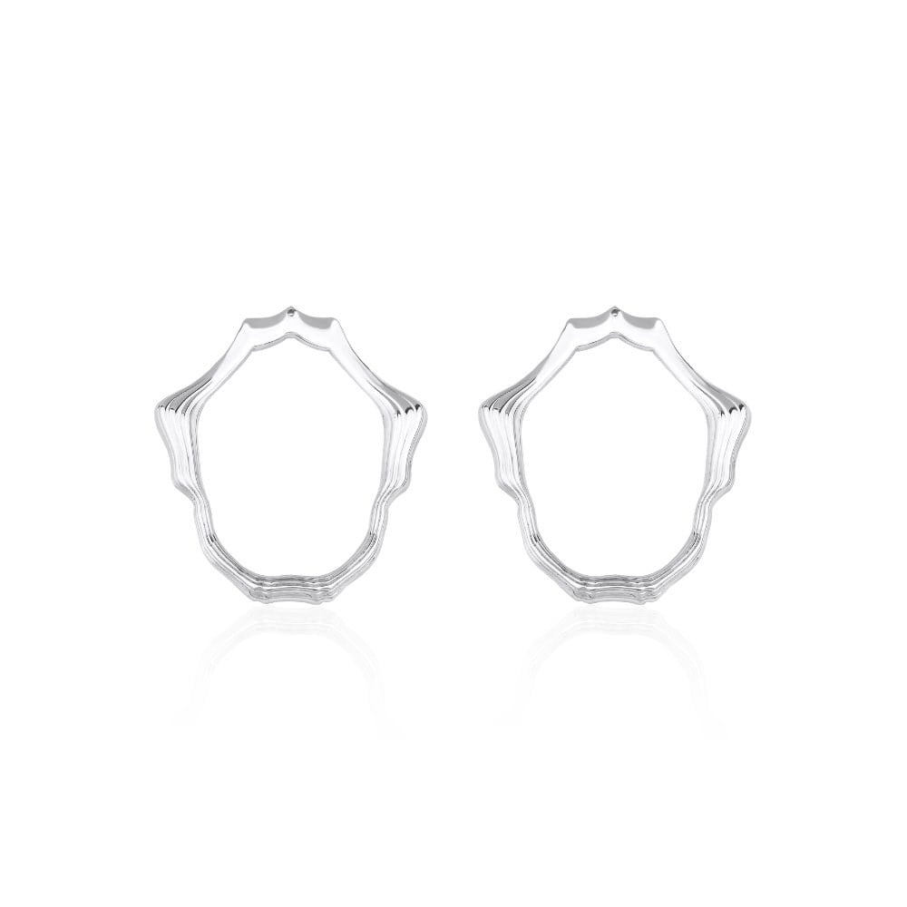 Oval Mineli Küpe