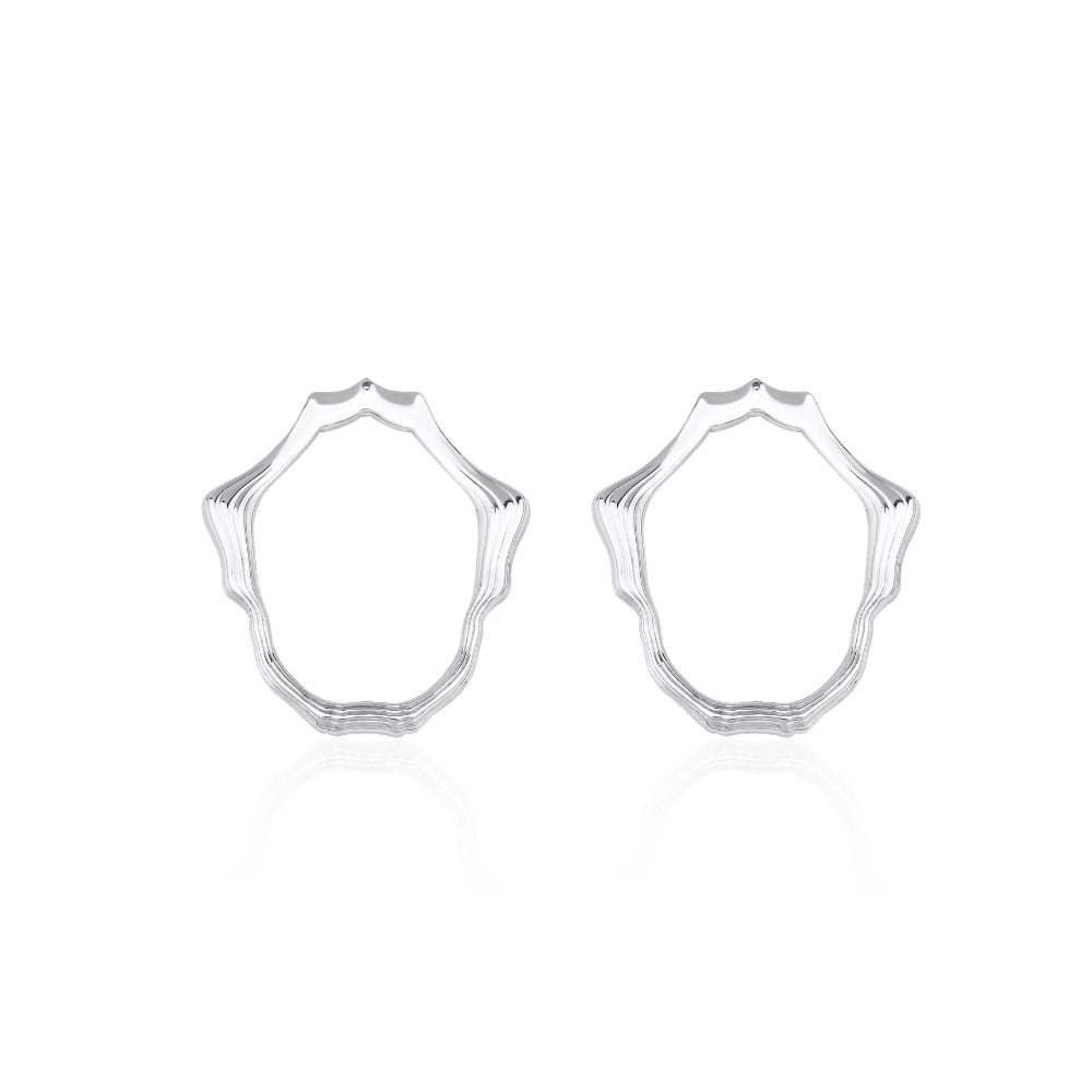 Oval Mineli Küpe 
