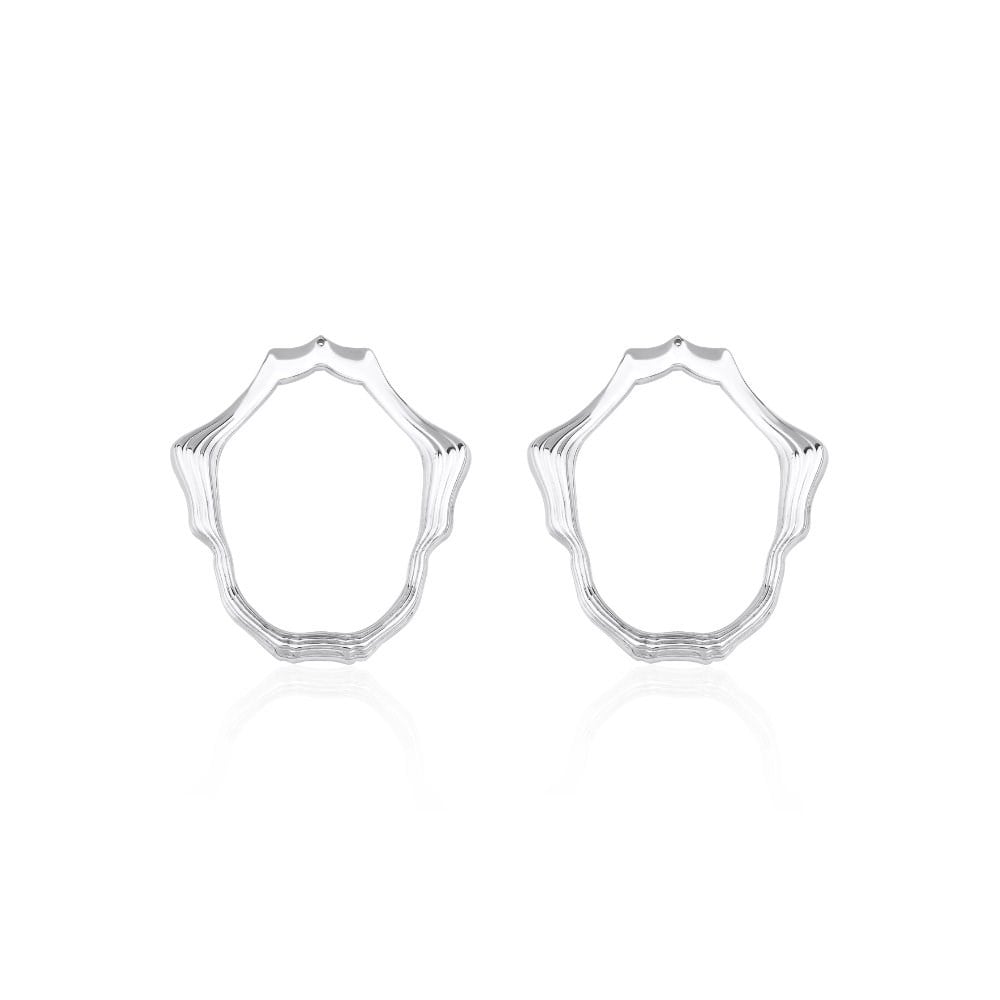Oval Mineli Küpe 