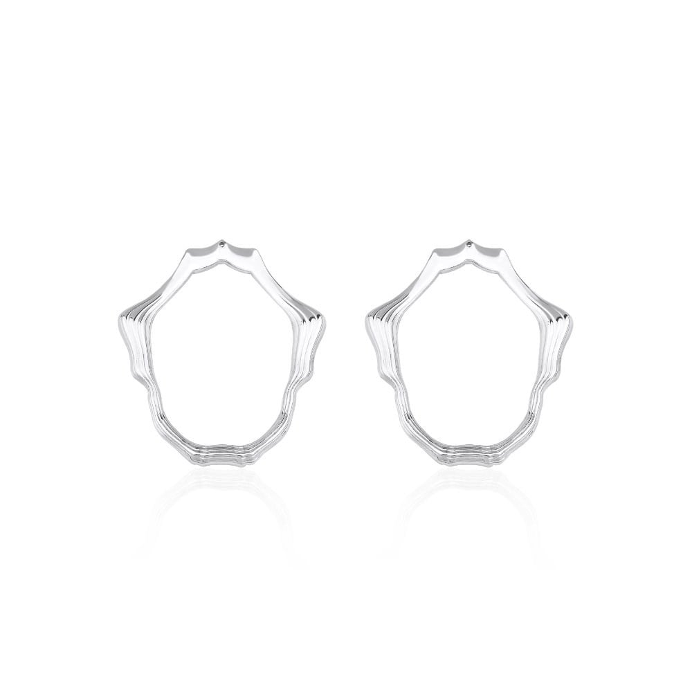 Oval Mineli Küpe