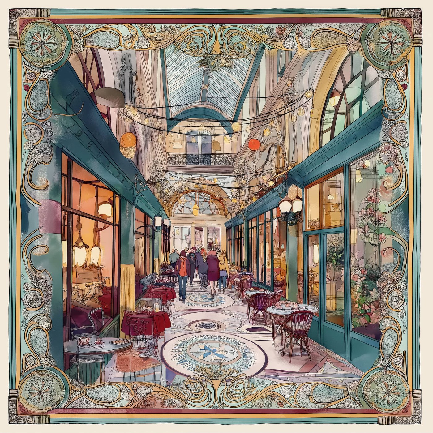 Passage Rose İpek Fular | Pure Paris