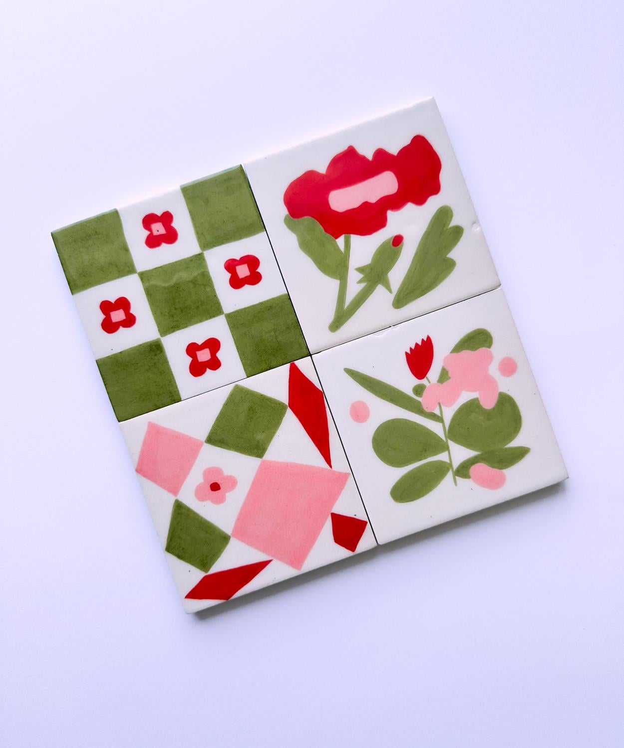 Patch Bloom Seramik Bardak Altlığı