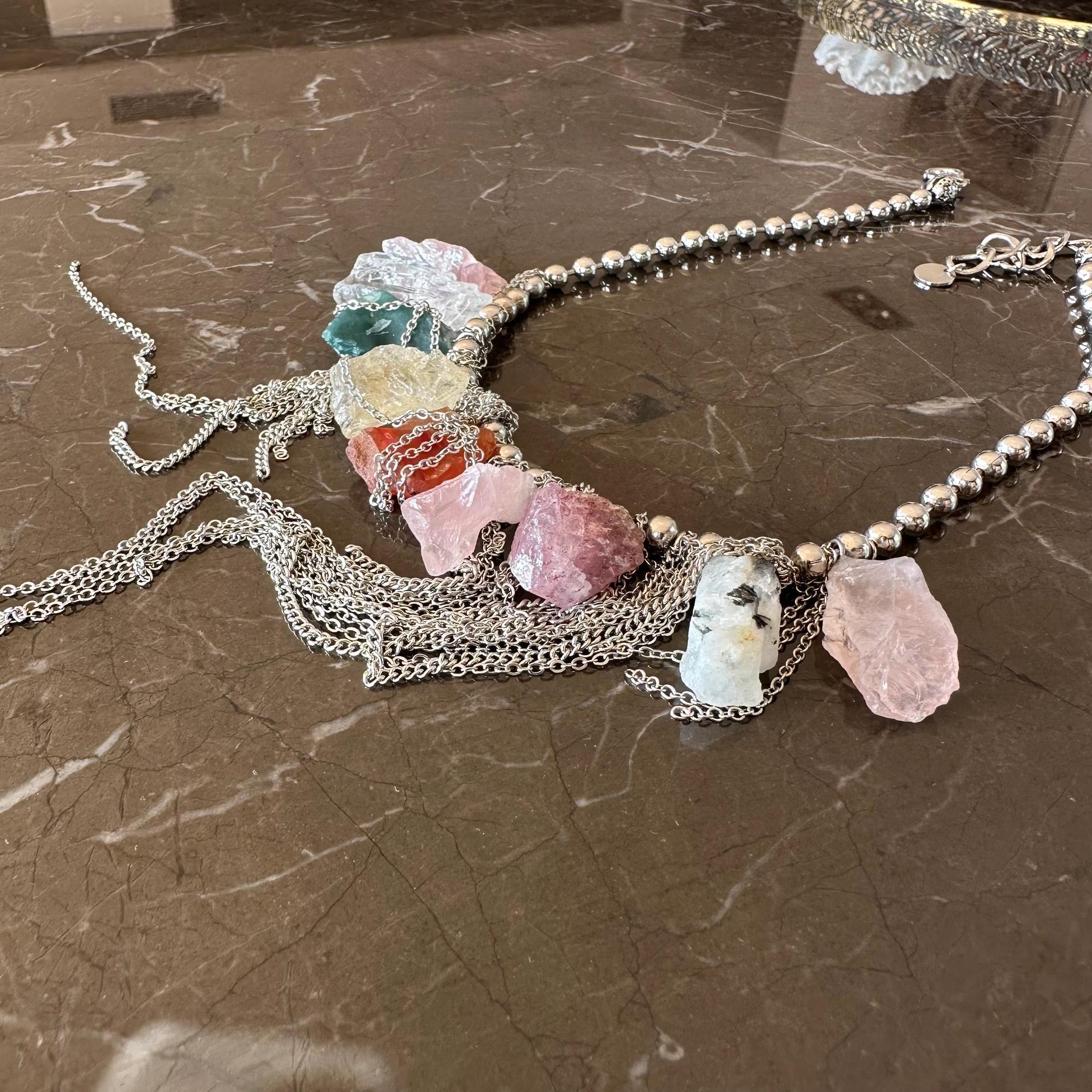 Petra Ham Doğal Taşlı Kolye