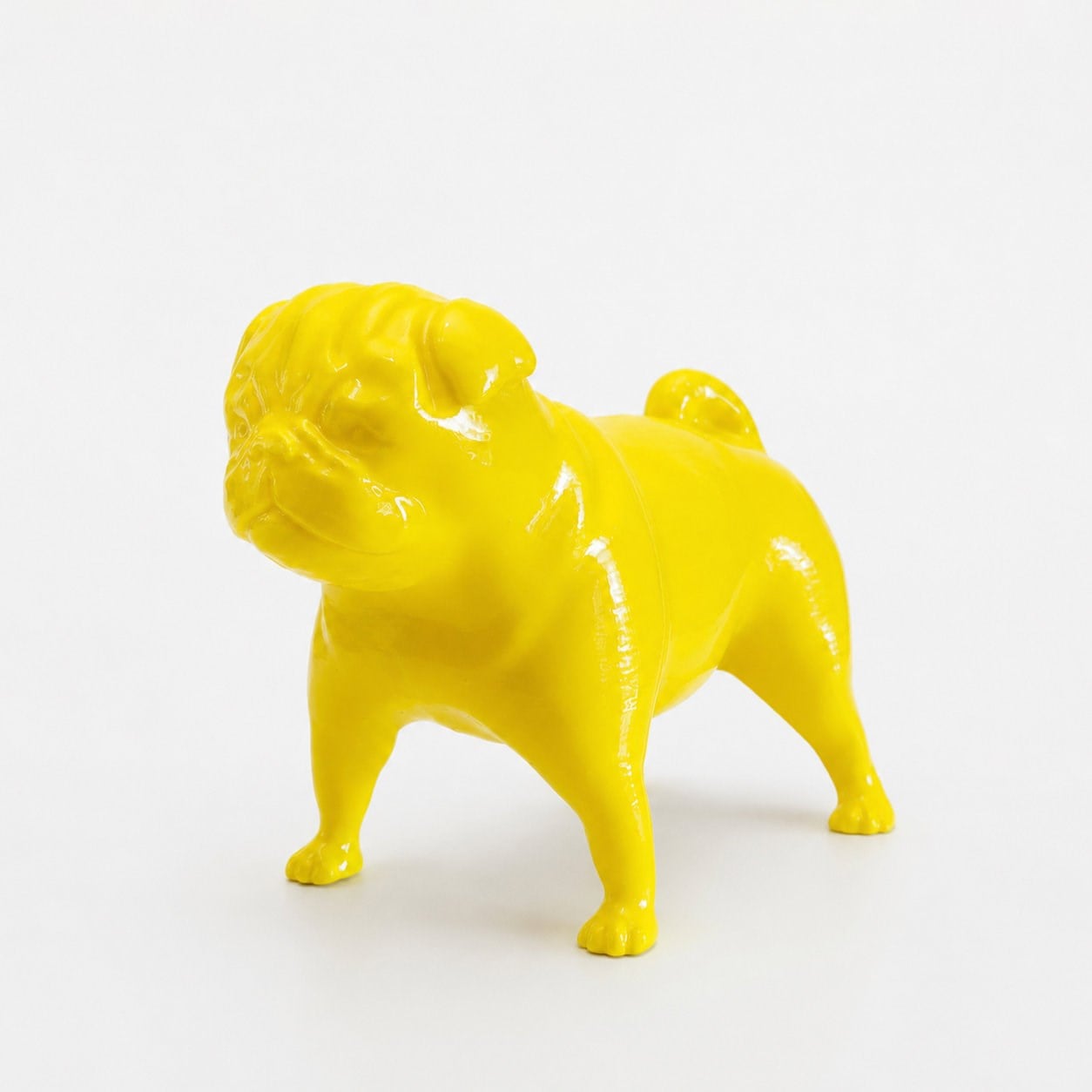 Pug Köpek Figürü | Limon Sarı