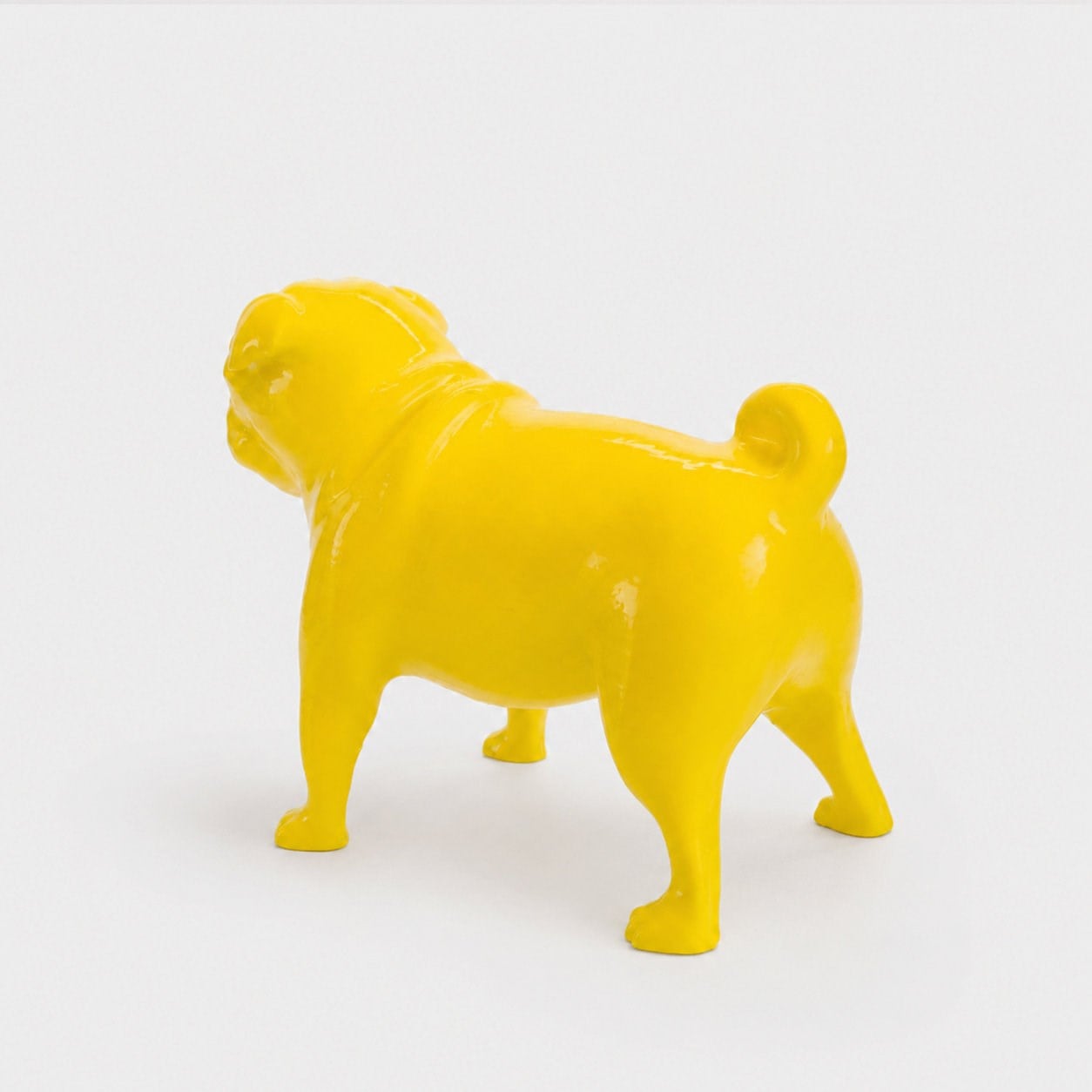 Pug Köpek Figürü | Limon Sarı