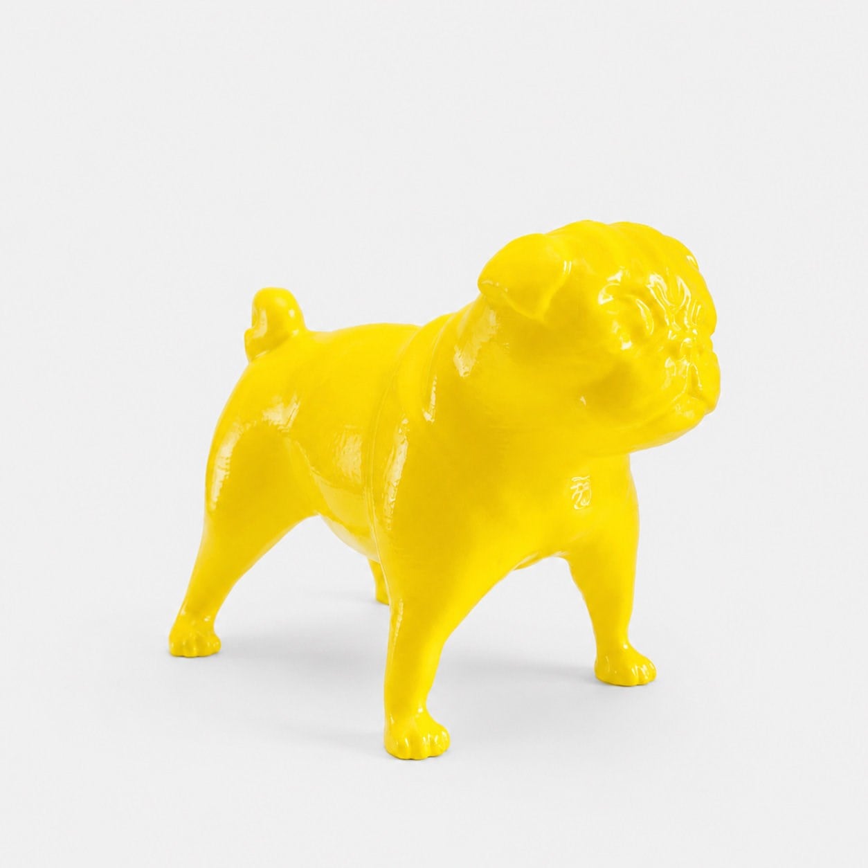 Pug Köpek Figürü | Limon Sarı