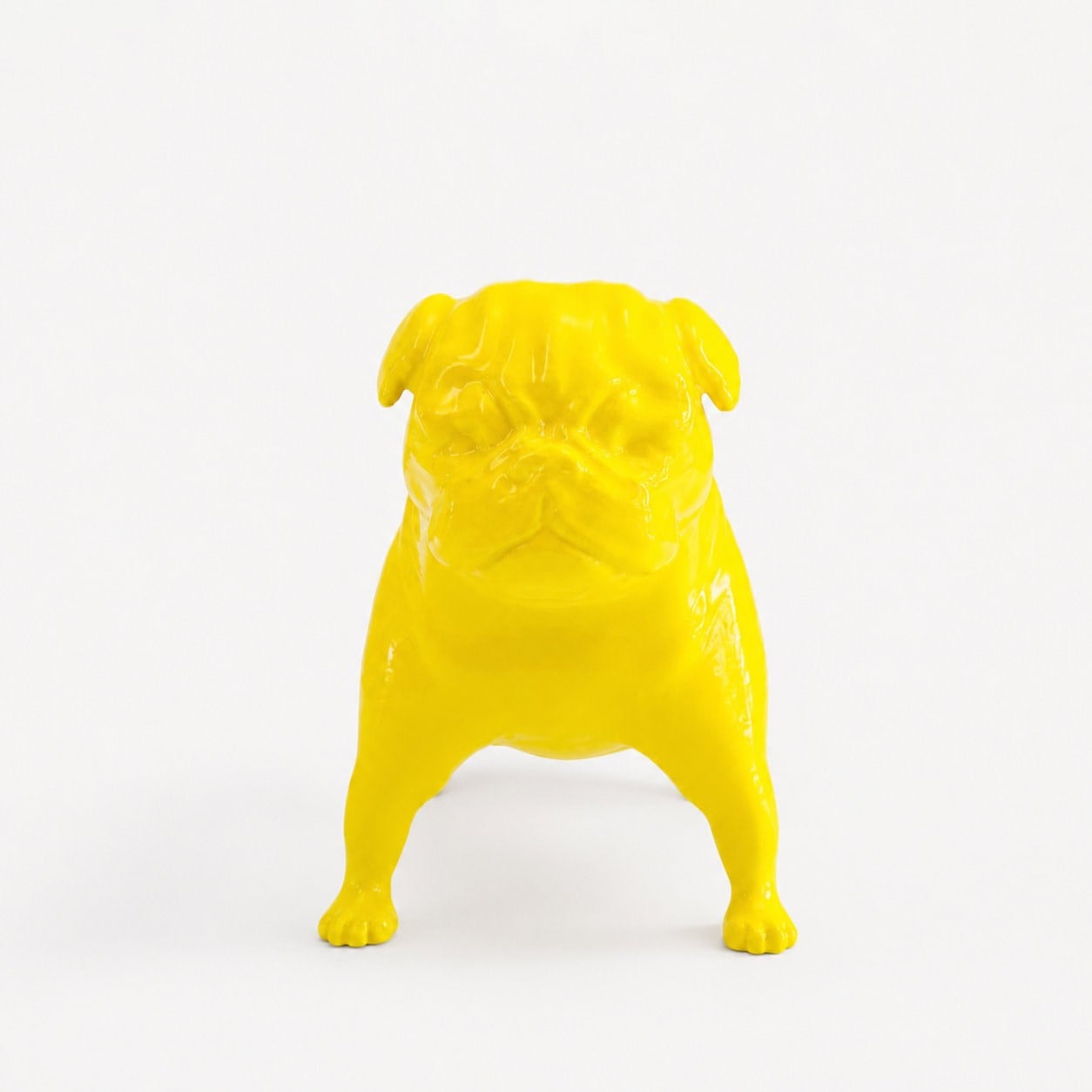 Pug Köpek Figürü | Limon Sarı