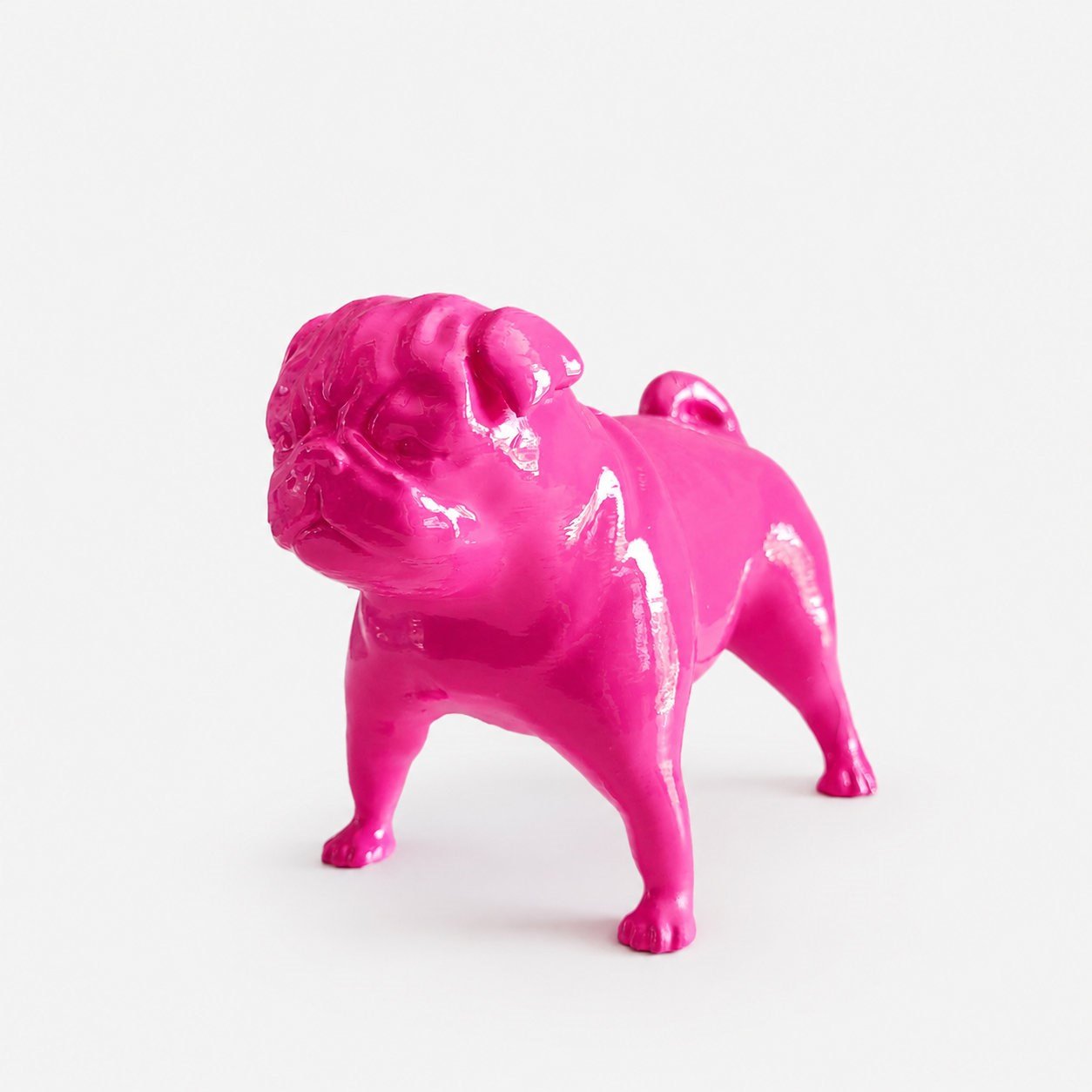 Pug Köpek Figürü | Şeker Pembe
