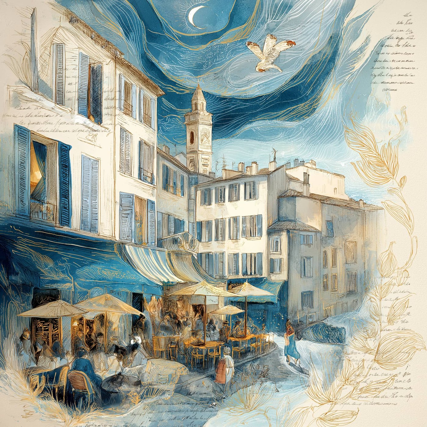 Rêverie de Saint-Tropez İpek Fular | Pure Paris