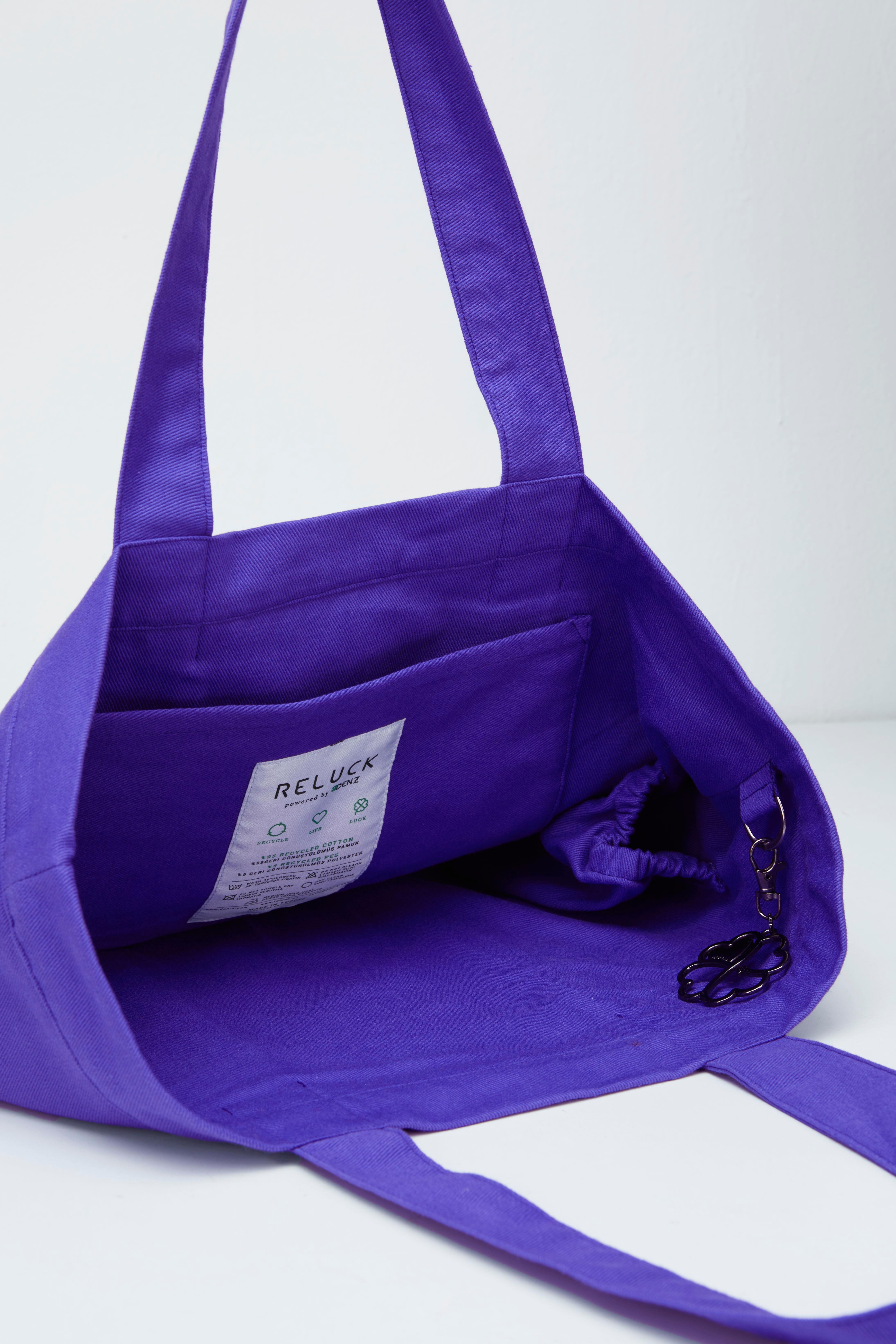 Recycled Big Tote Bag - Mor