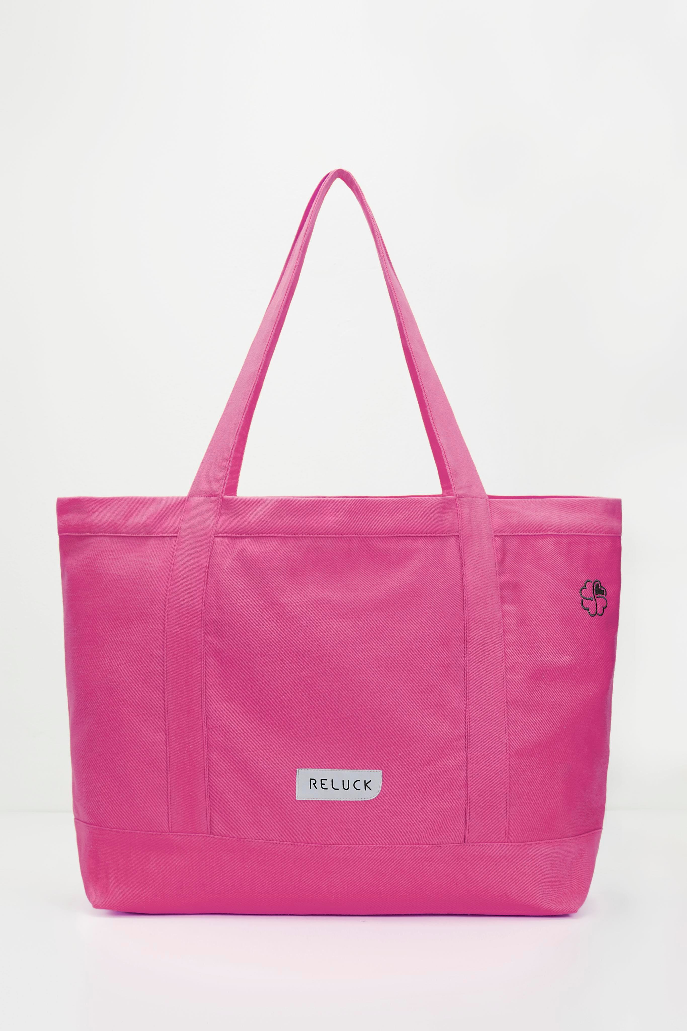 Recycled Big Tote Bag - Pembe