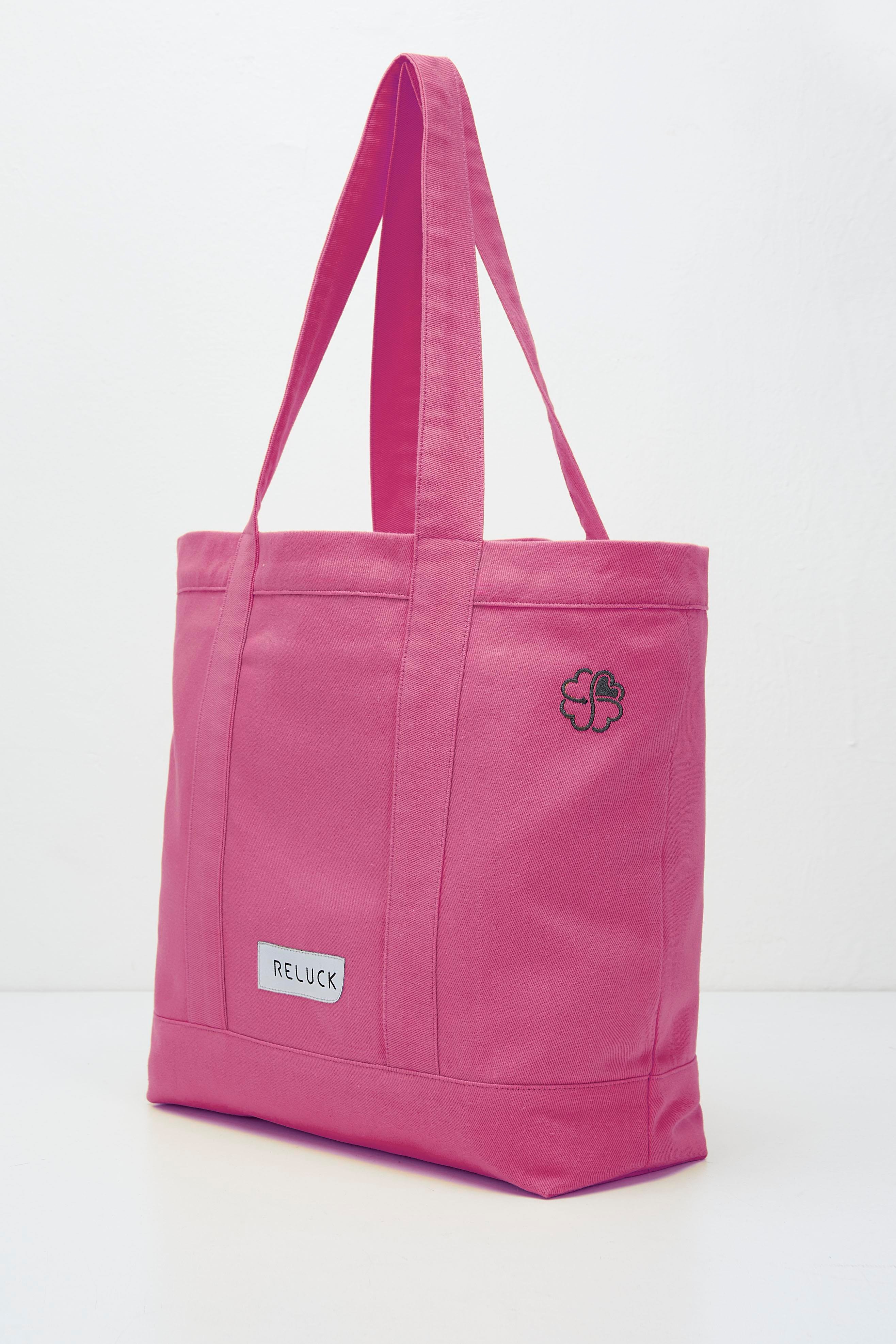 Recycled Big Tote Bag - Pembe