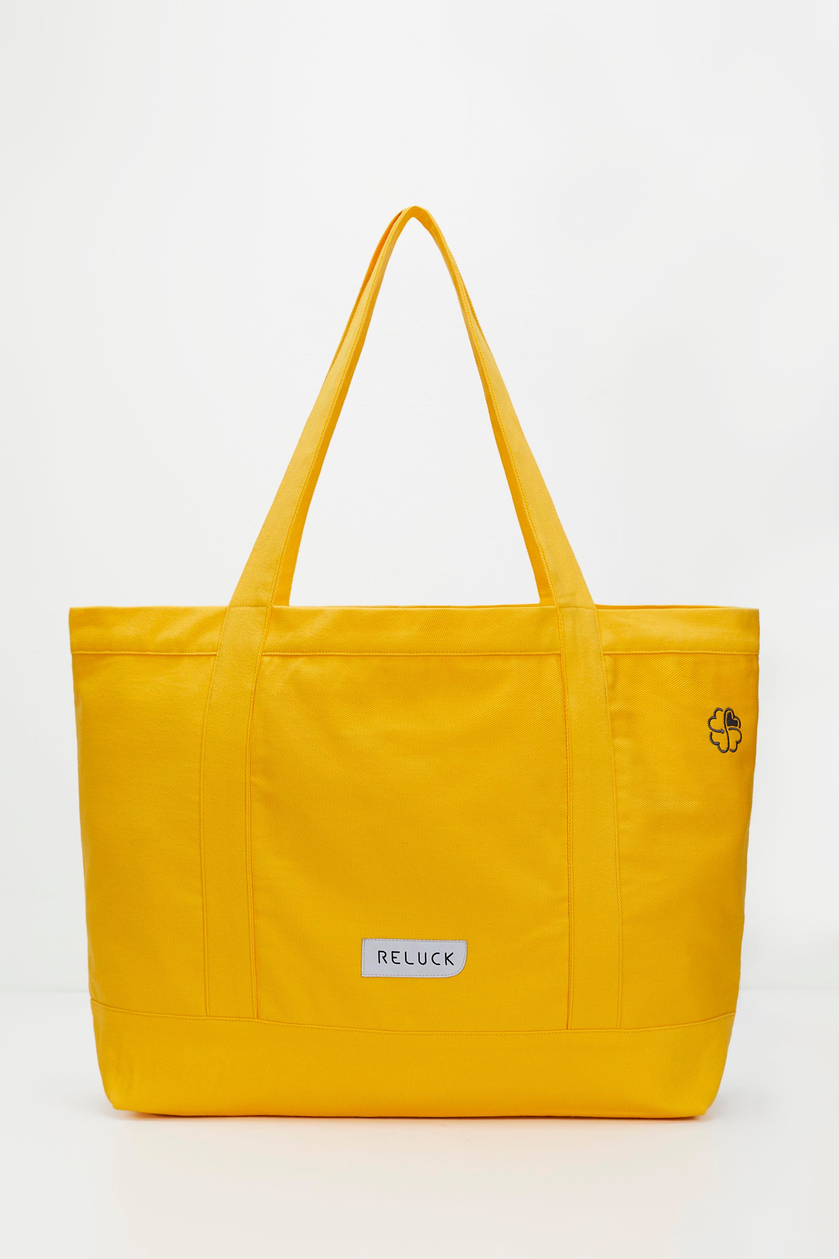 Recycled Big Tote Bag - Sarı