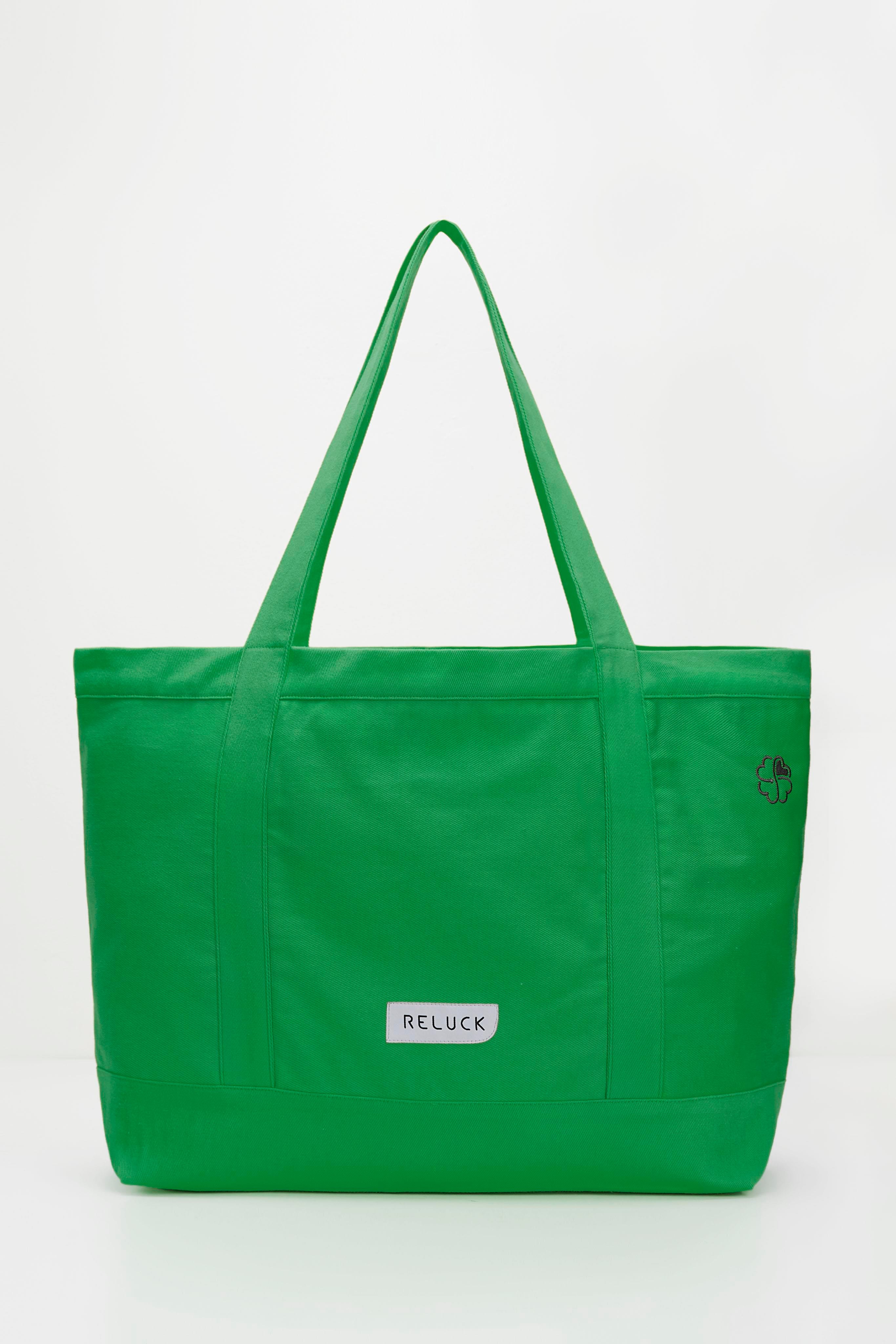 Recycled Big Tote Bag - Yeşil