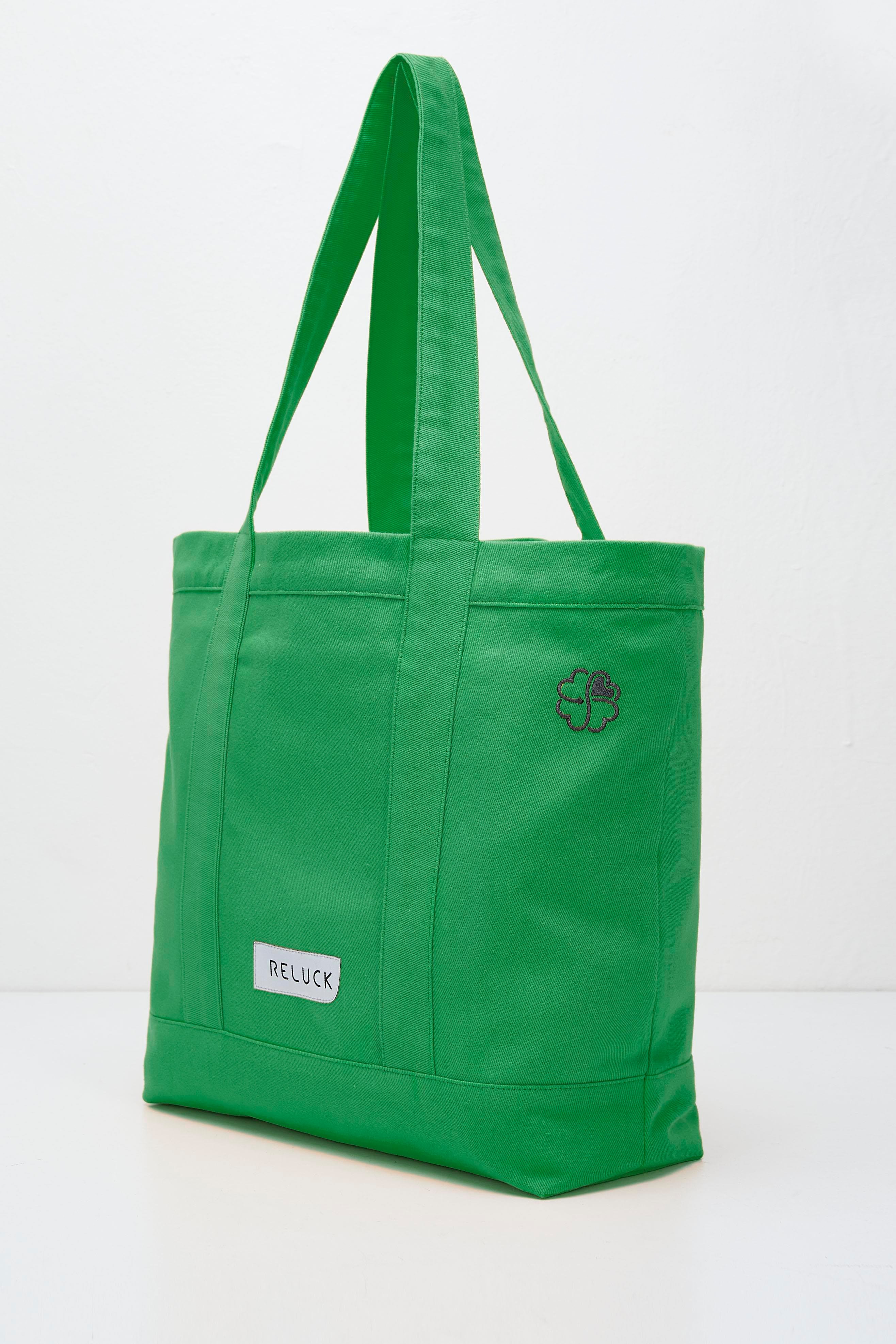 Recycled Big Tote Bag - Yeşil