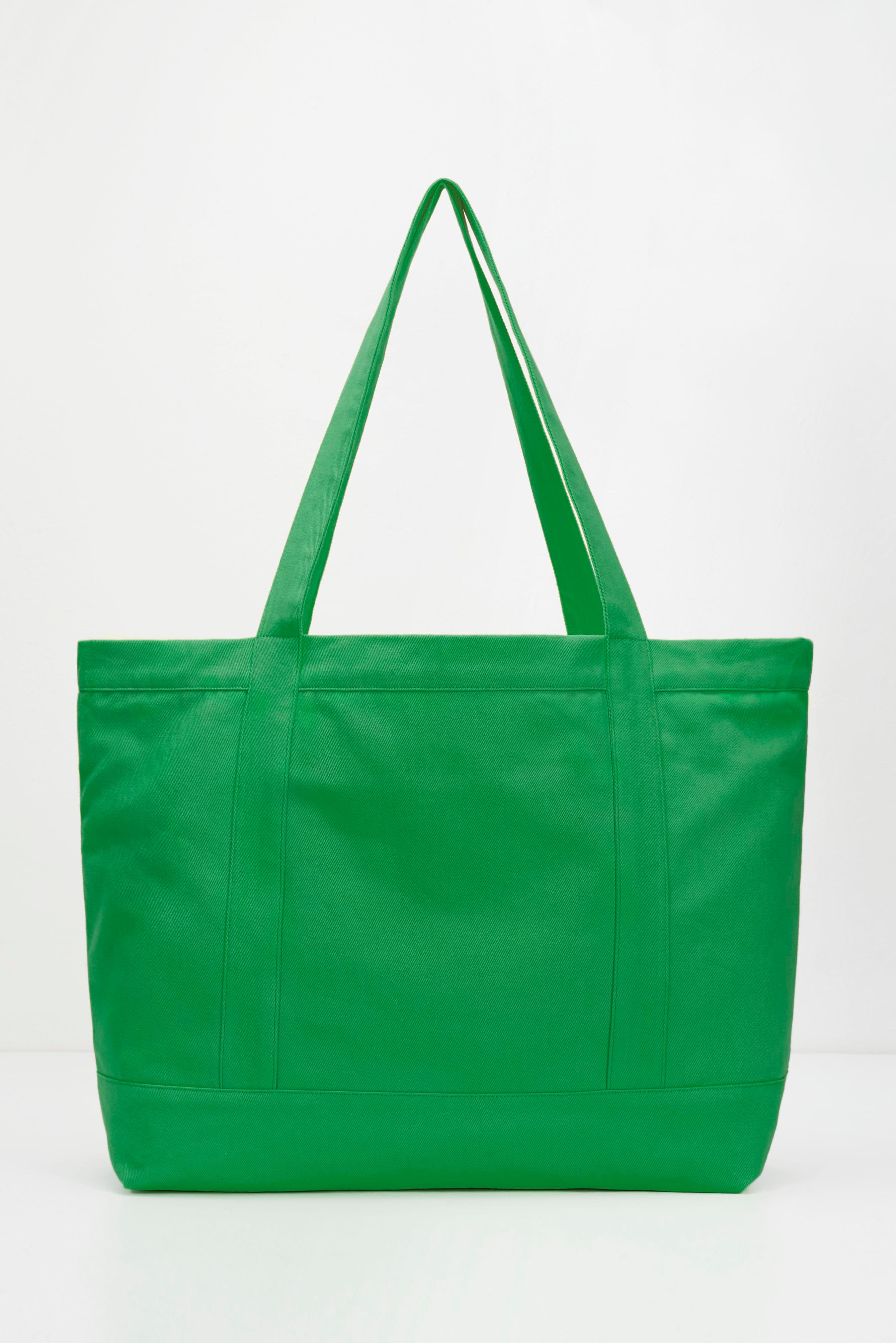 Recycled Big Tote Bag - Yeşil