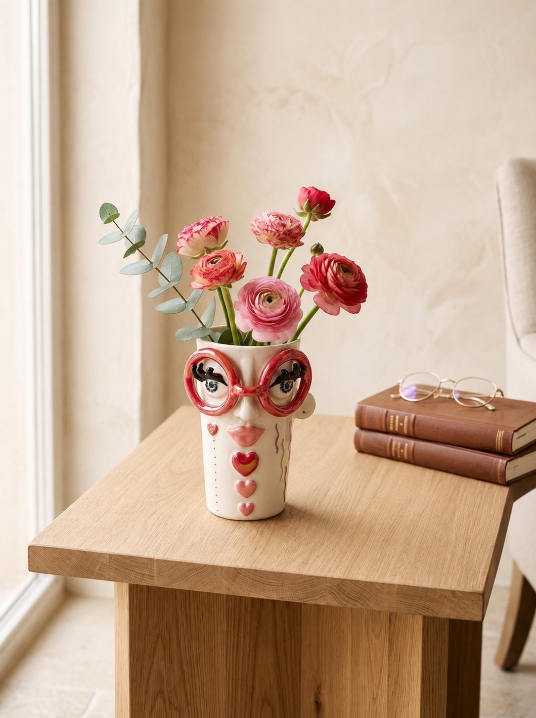 Red Diva Large Mug - Handmade 