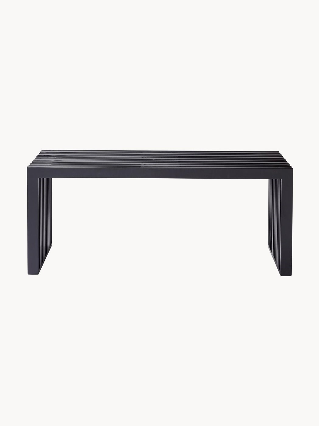 Rib Minimalist Tasarım Siyah Lake Maun Ağacı Bank 104 cm