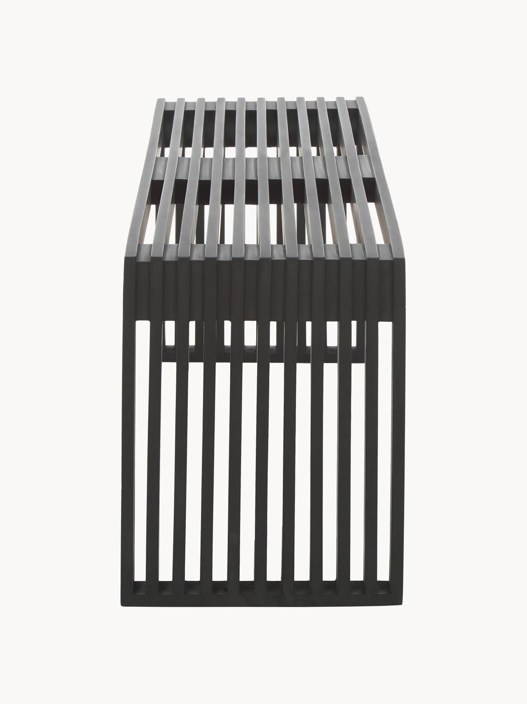 Rib Minimalist Tasarım Siyah Lake Maun Ağacı Bank 104 cm
