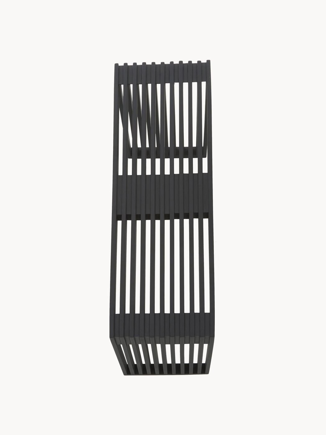 Rib Minimalist Tasarım Siyah Lake Maun Ağacı Bank 104 cm
