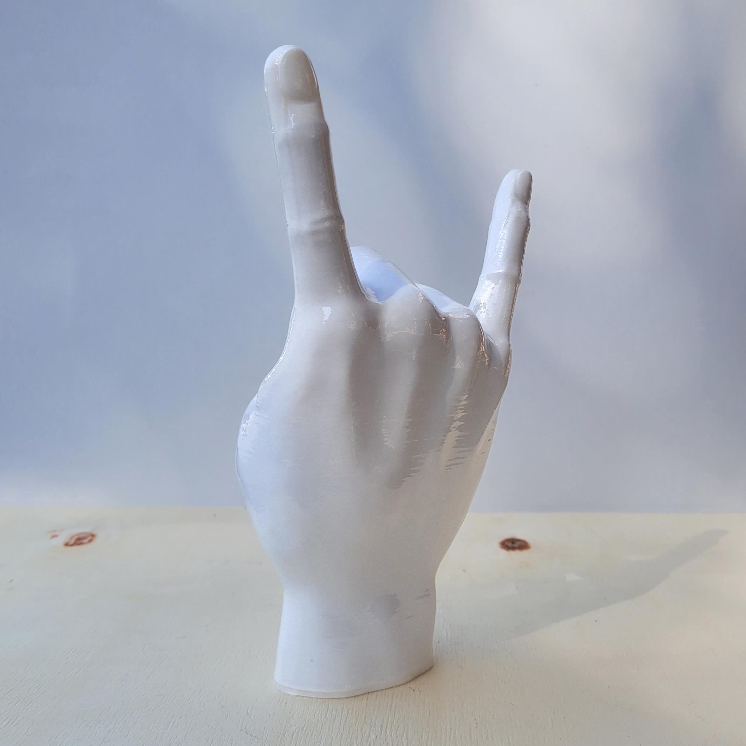 Rock El Figürü | Beyaz