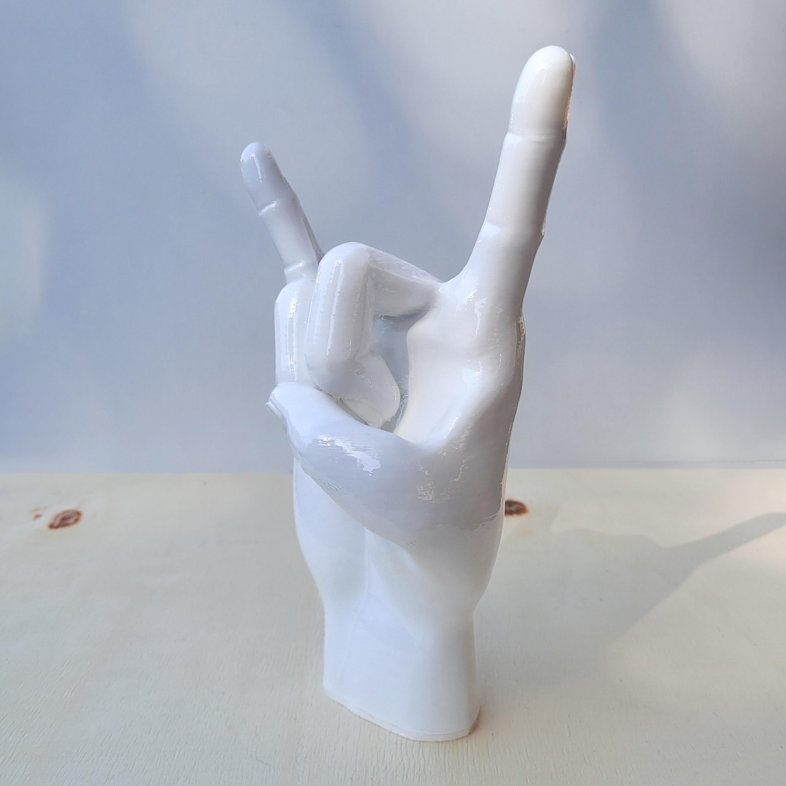 Rock El Figürü | Beyaz