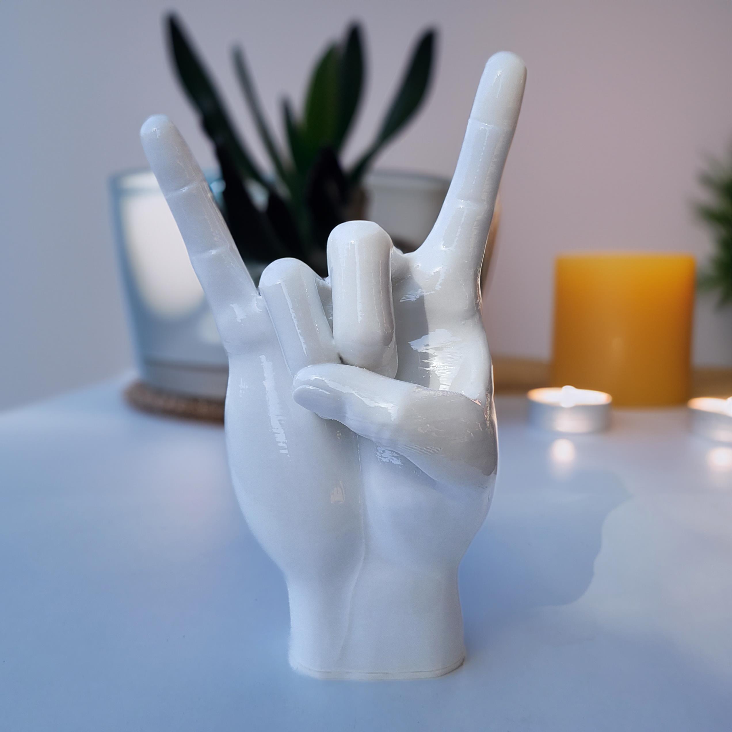 Rock El Figürü | Beyaz