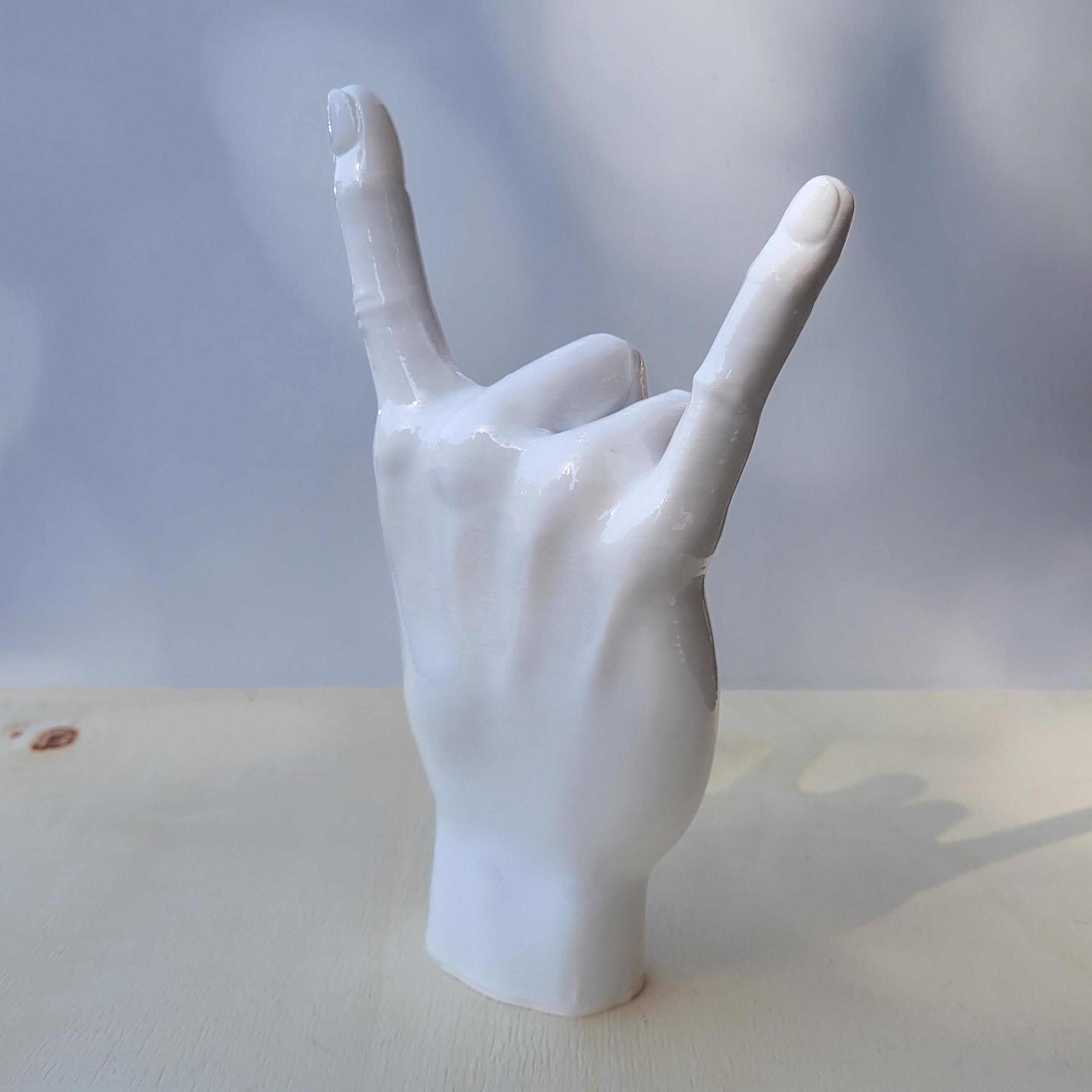 Rock El Figürü | Beyaz