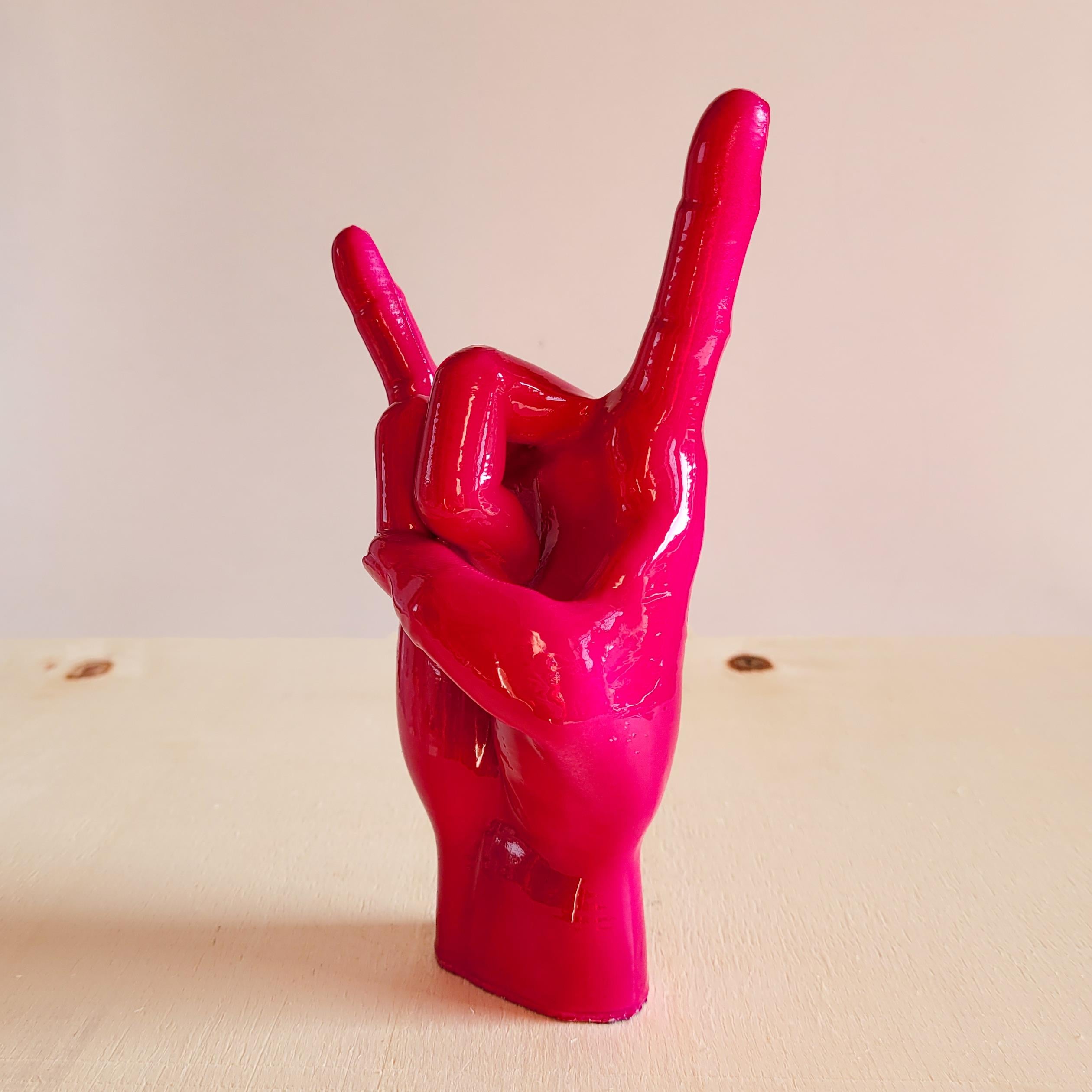 Rock El Figürü | Fuşya