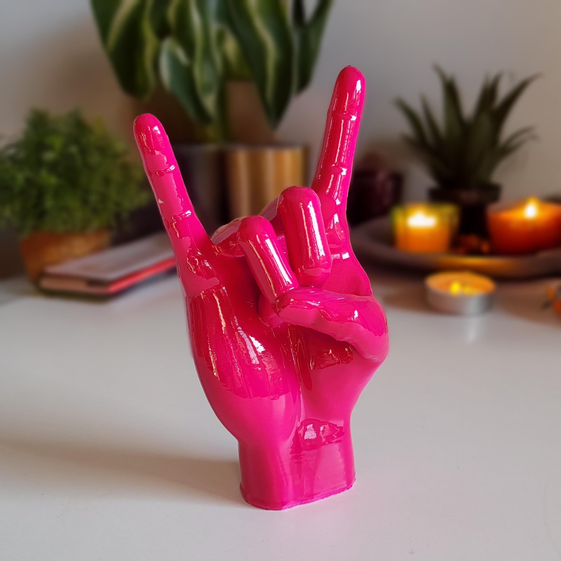 Rock El Figürü | Fuşya