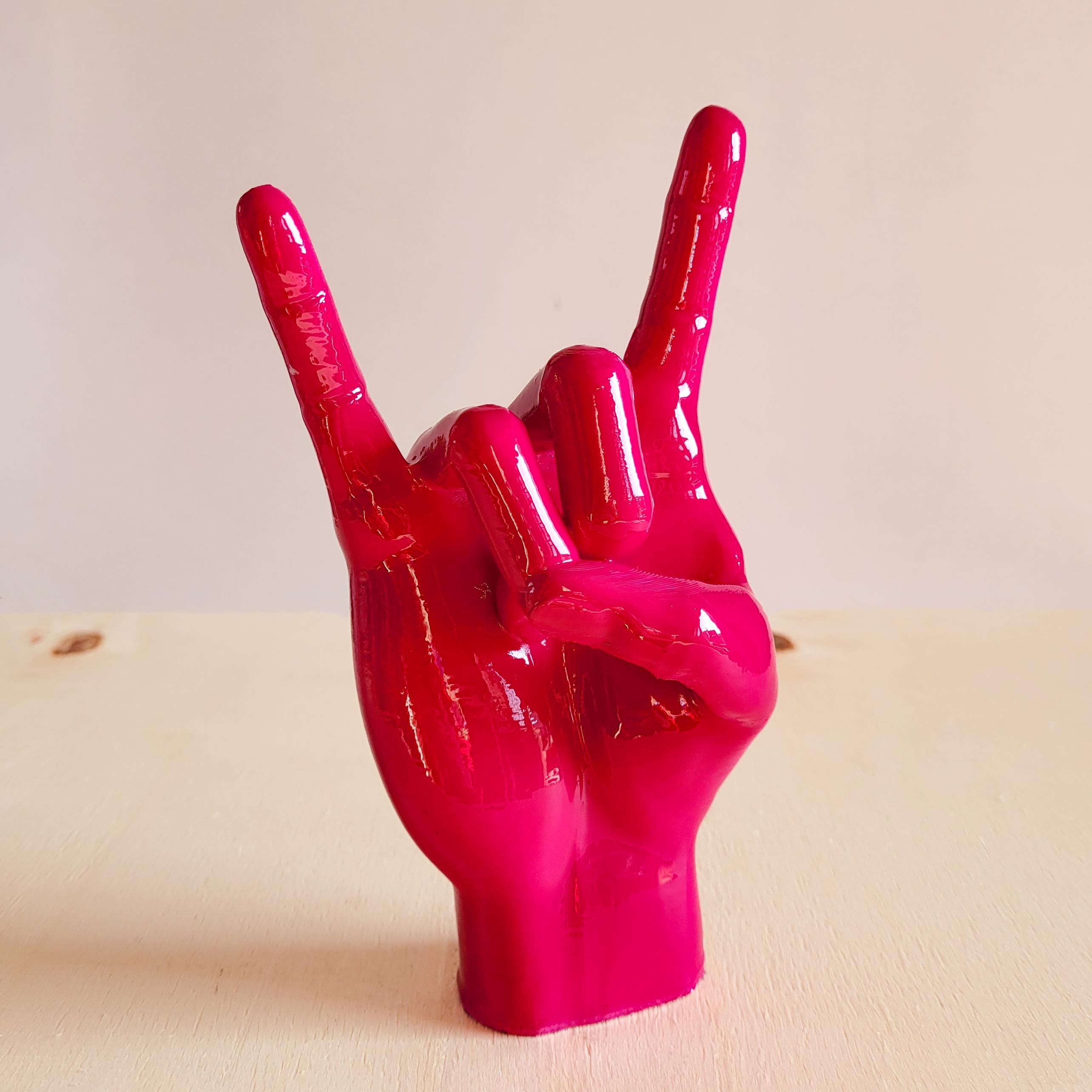 Rock El Figürü | Fuşya