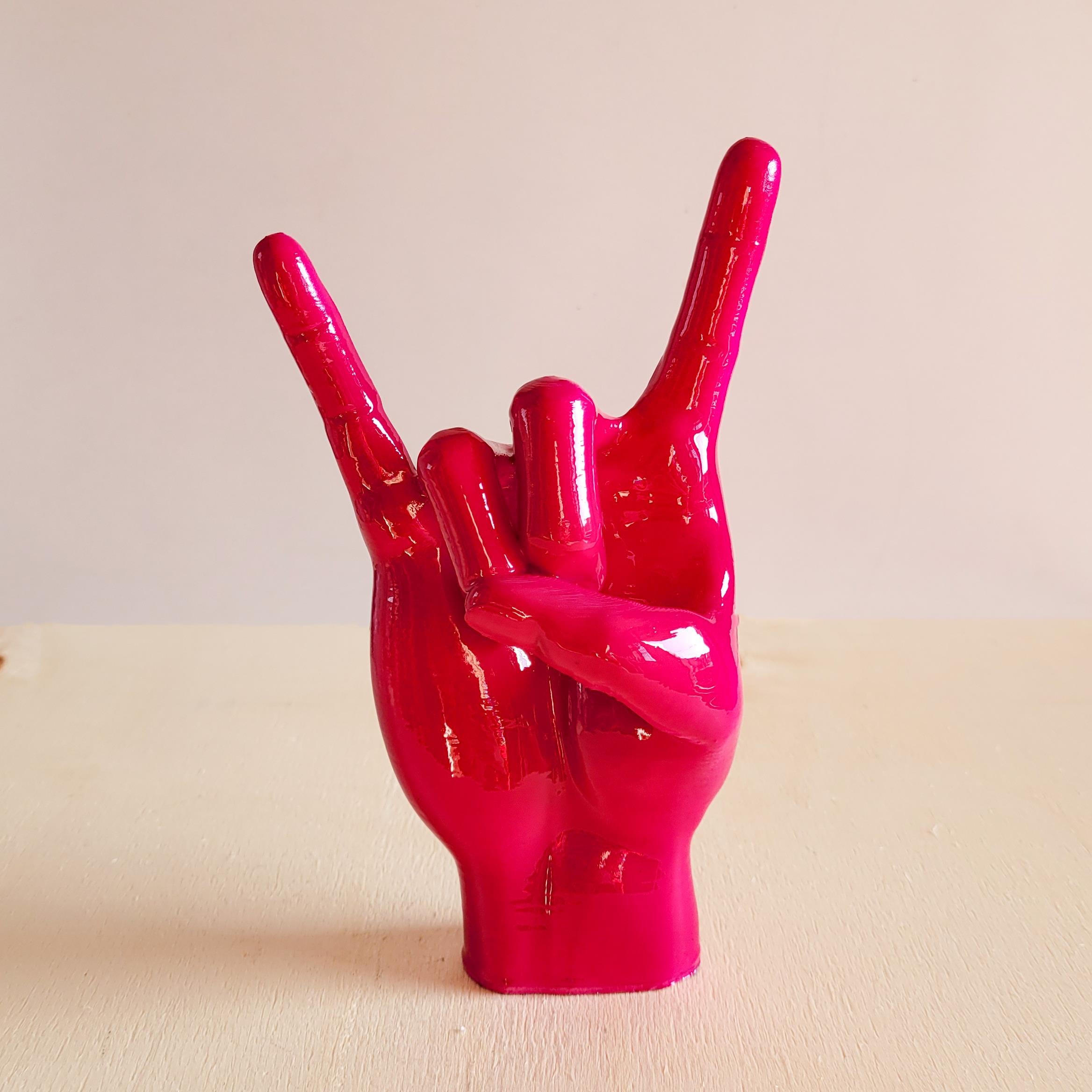Rock El Figürü | Fuşya