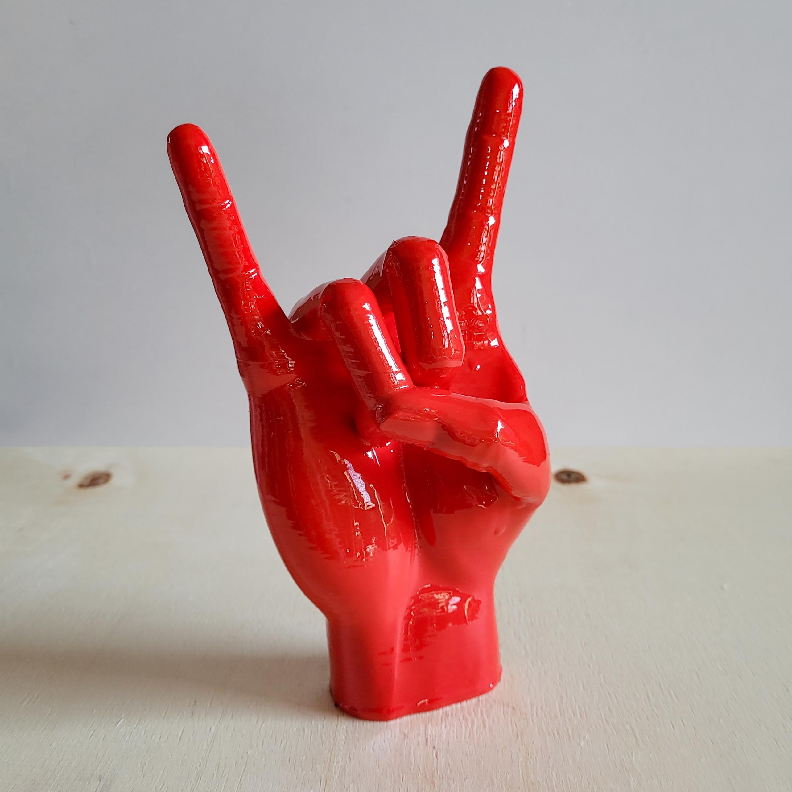Rock El Figürü | Kırmızı
