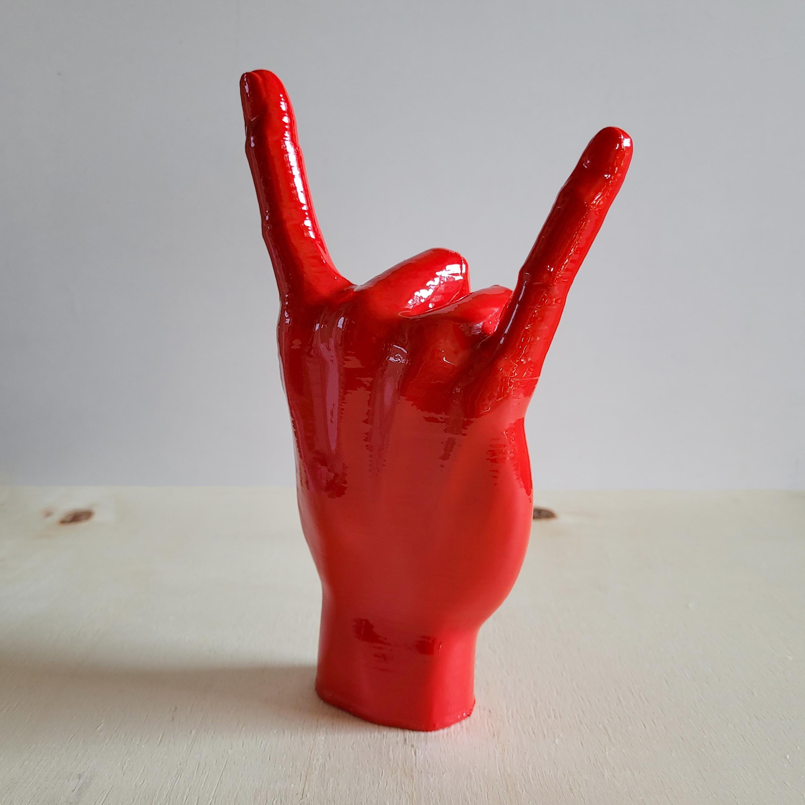Rock El Figürü | Kırmızı