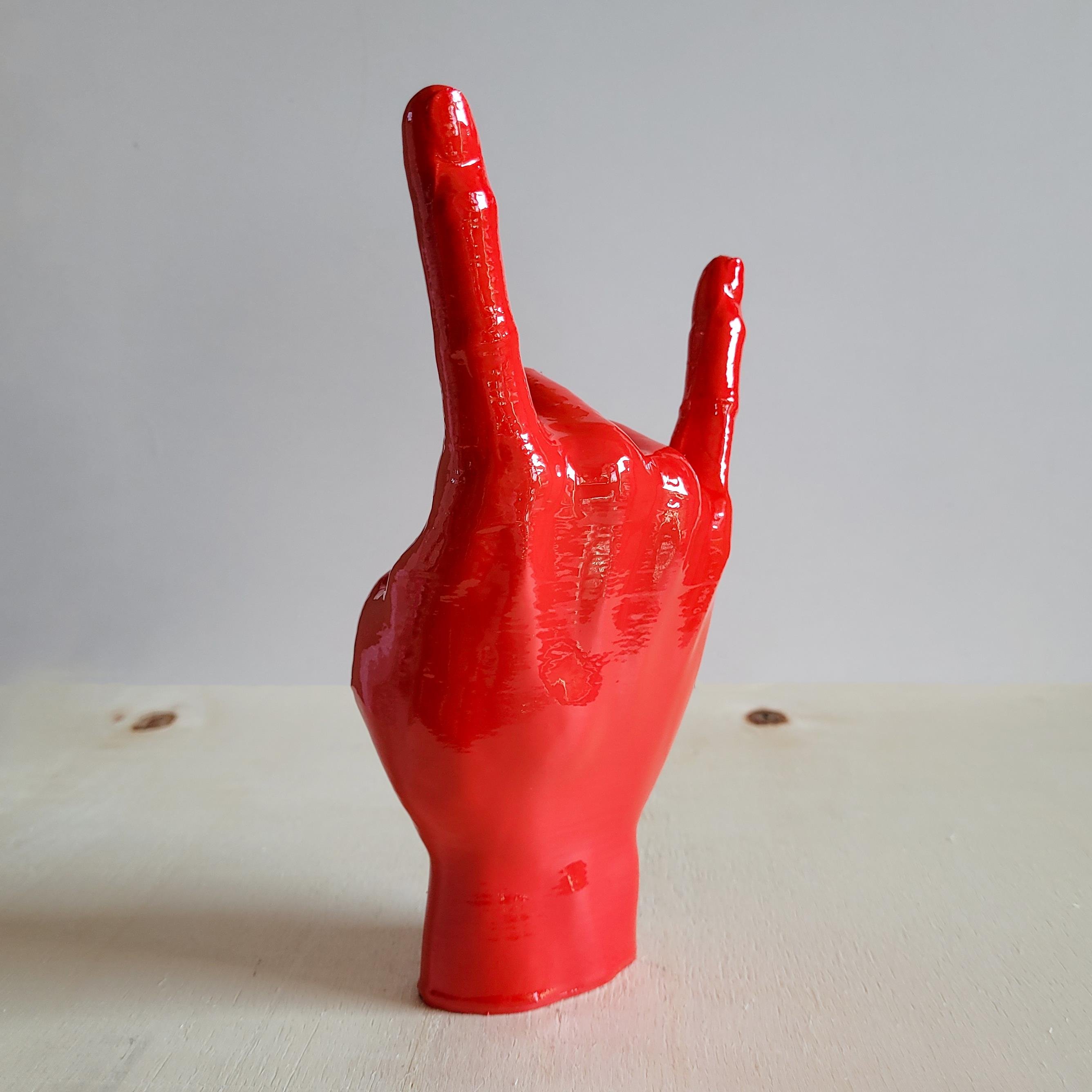 Rock El Figürü | Kırmızı