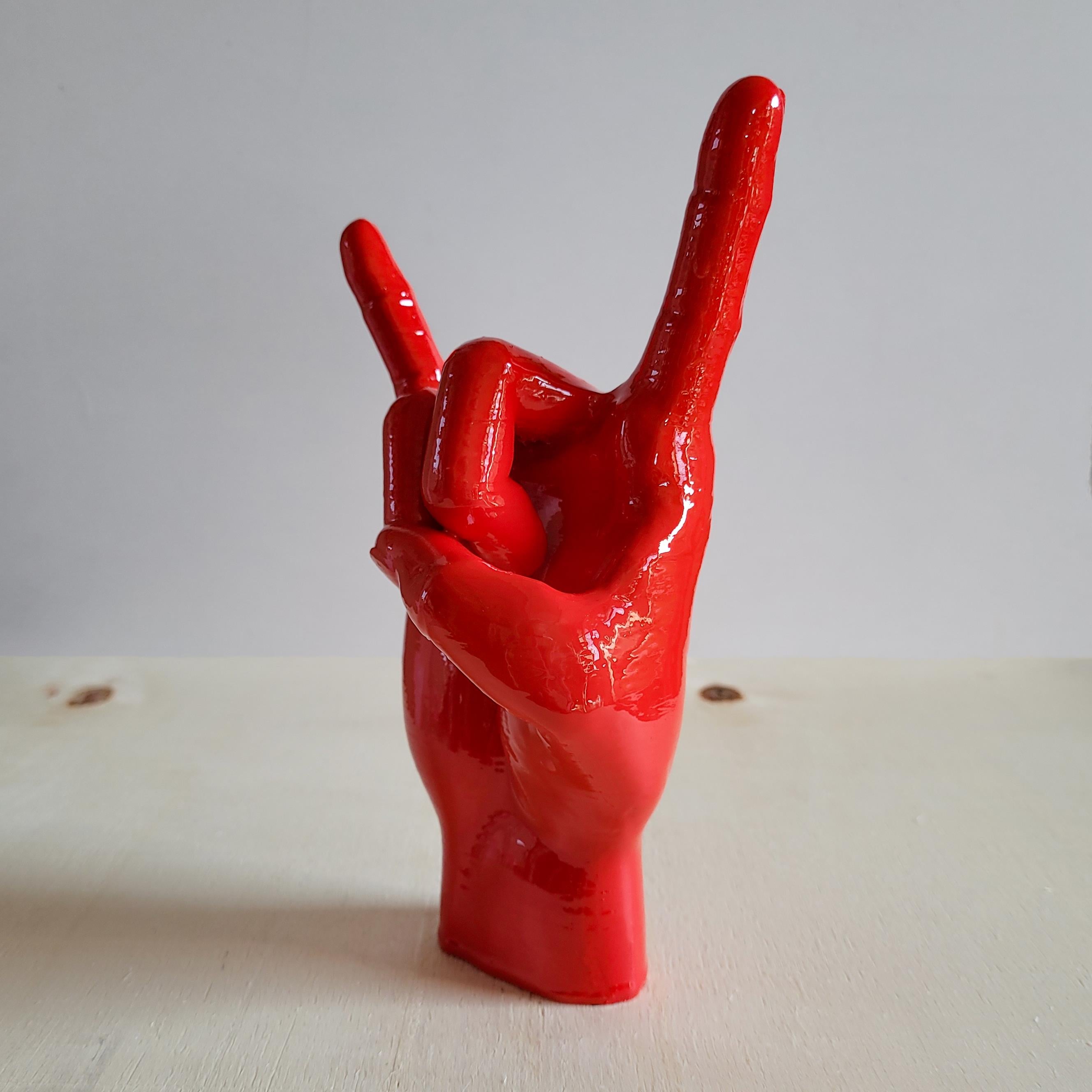 Rock El Figürü | Kırmızı