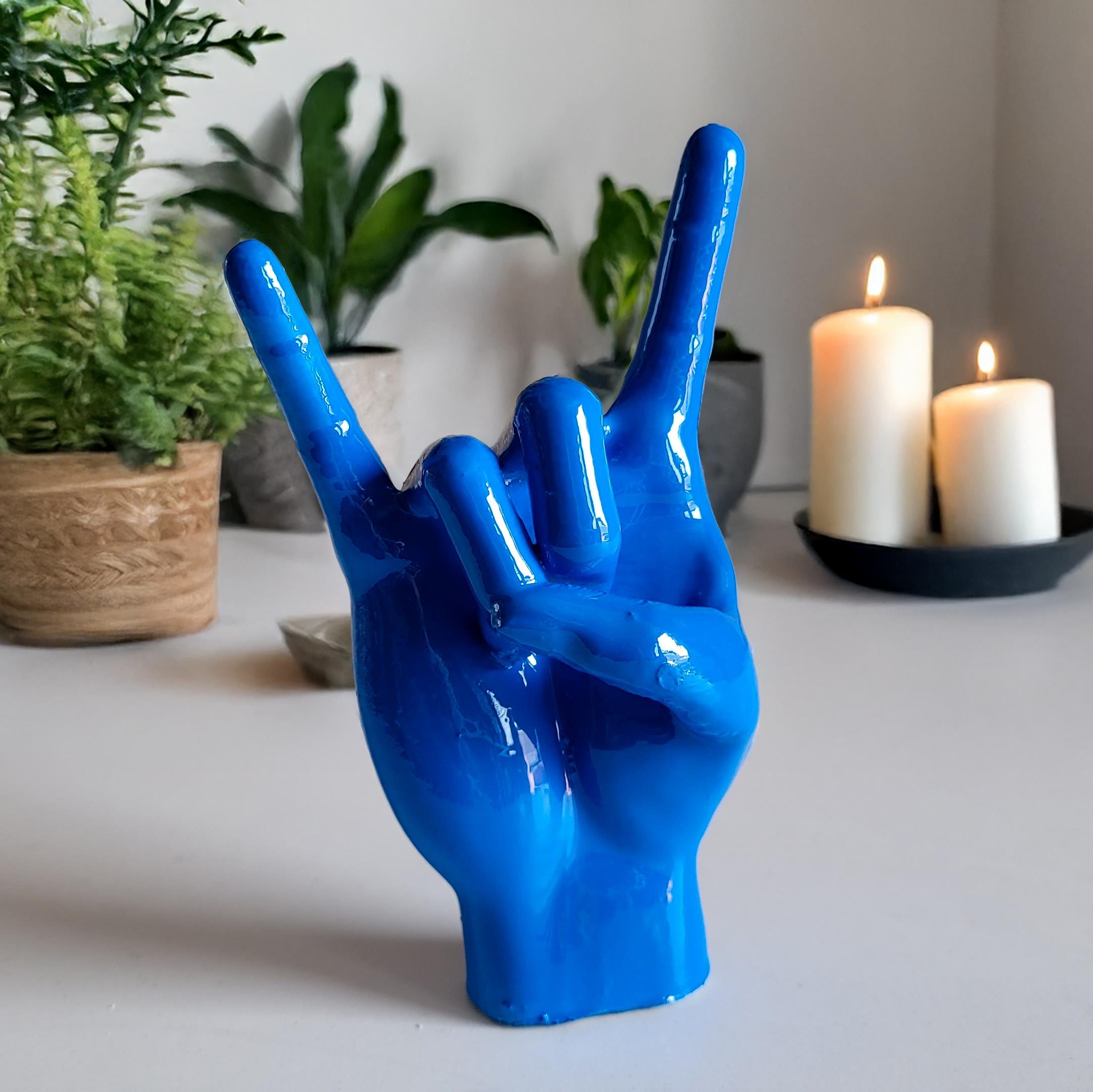 Rock El Figürü | Mavi