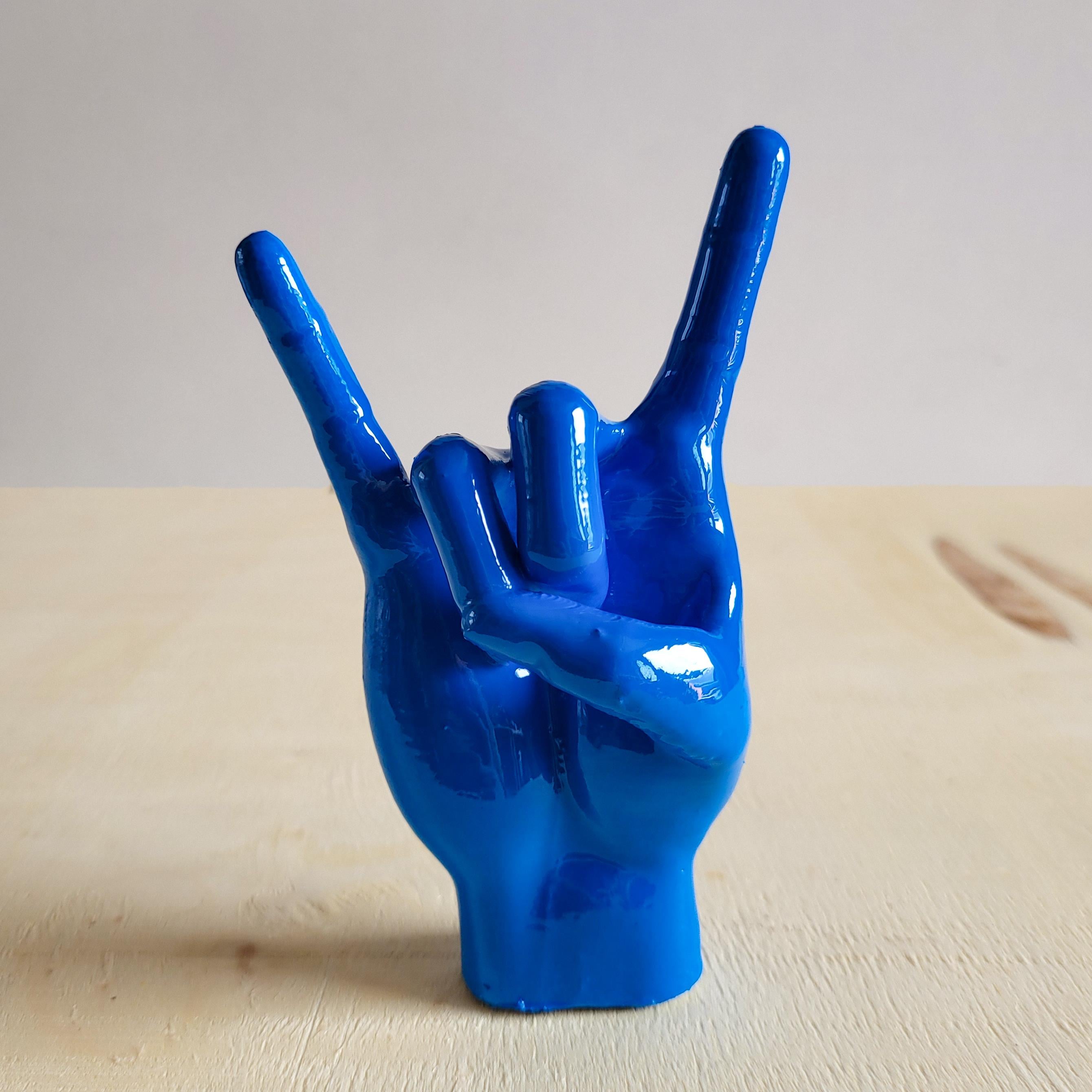 Rock El Figürü | Mavi