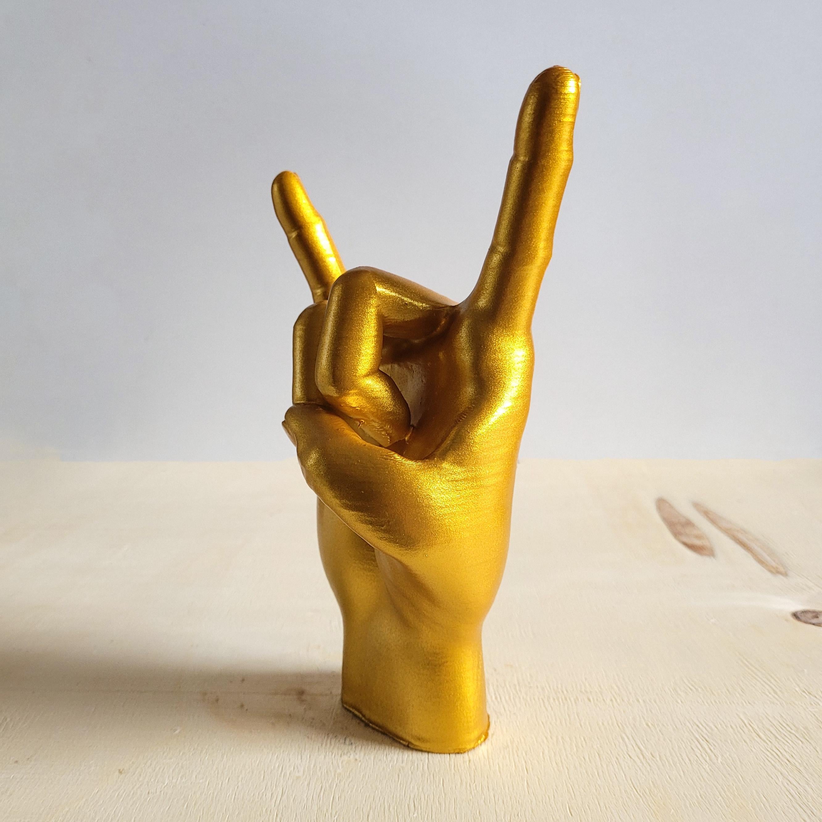 Rock El Figürü | Sarı Altın