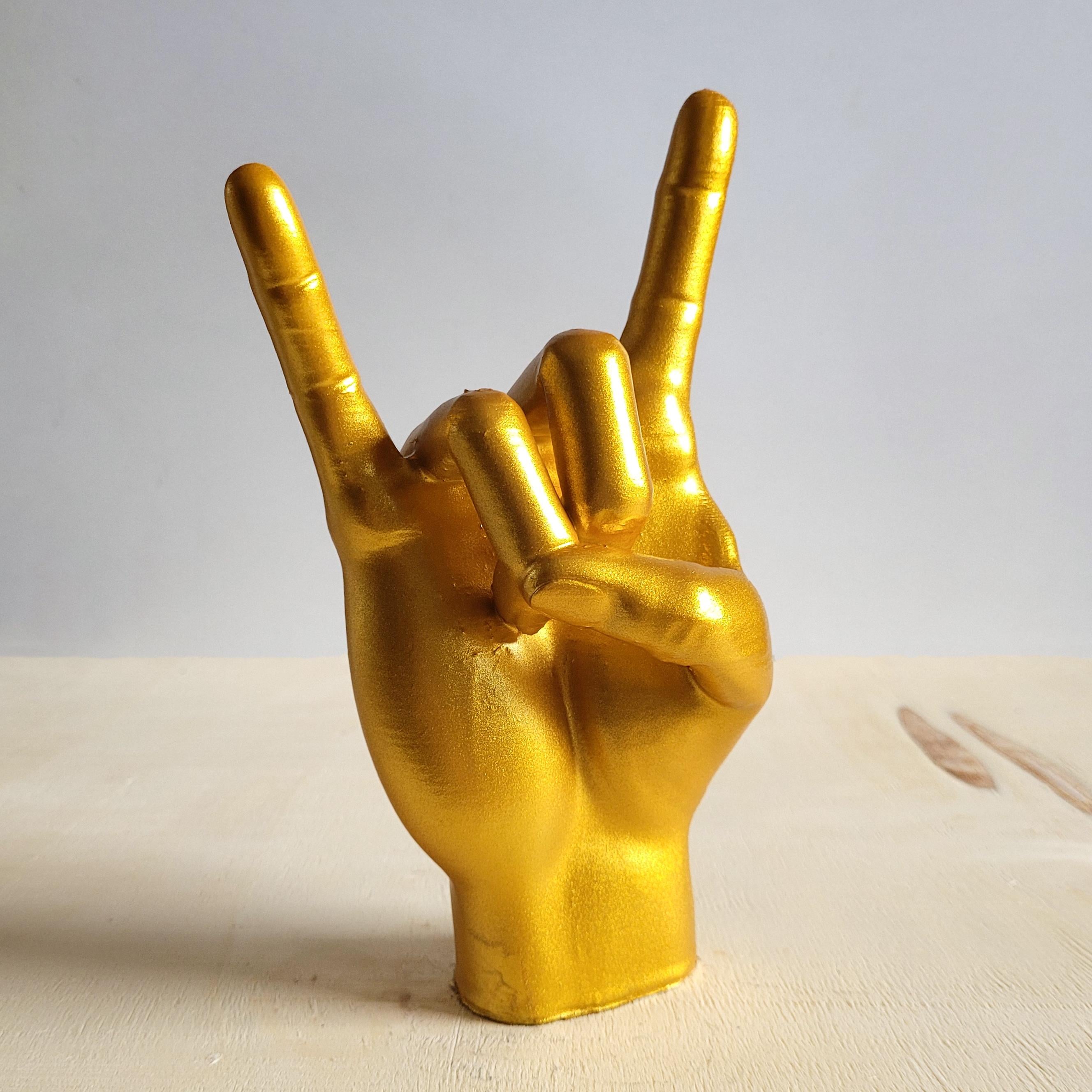 Rock El Figürü | Sarı Altın